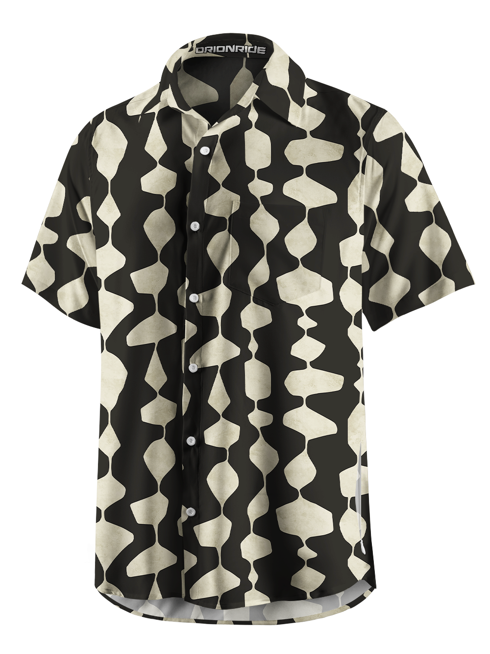 Orionride Water Droplets Flow Zipper Pockets Ultra Lightweight Short Sleeves Gravel Shirt