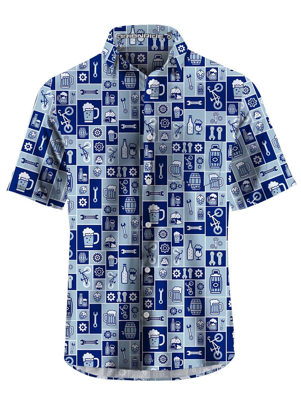 Orionride The Allure Of Beer Zipper Pockets Ultra Lightweight Short Sleeves Gravel Shirt