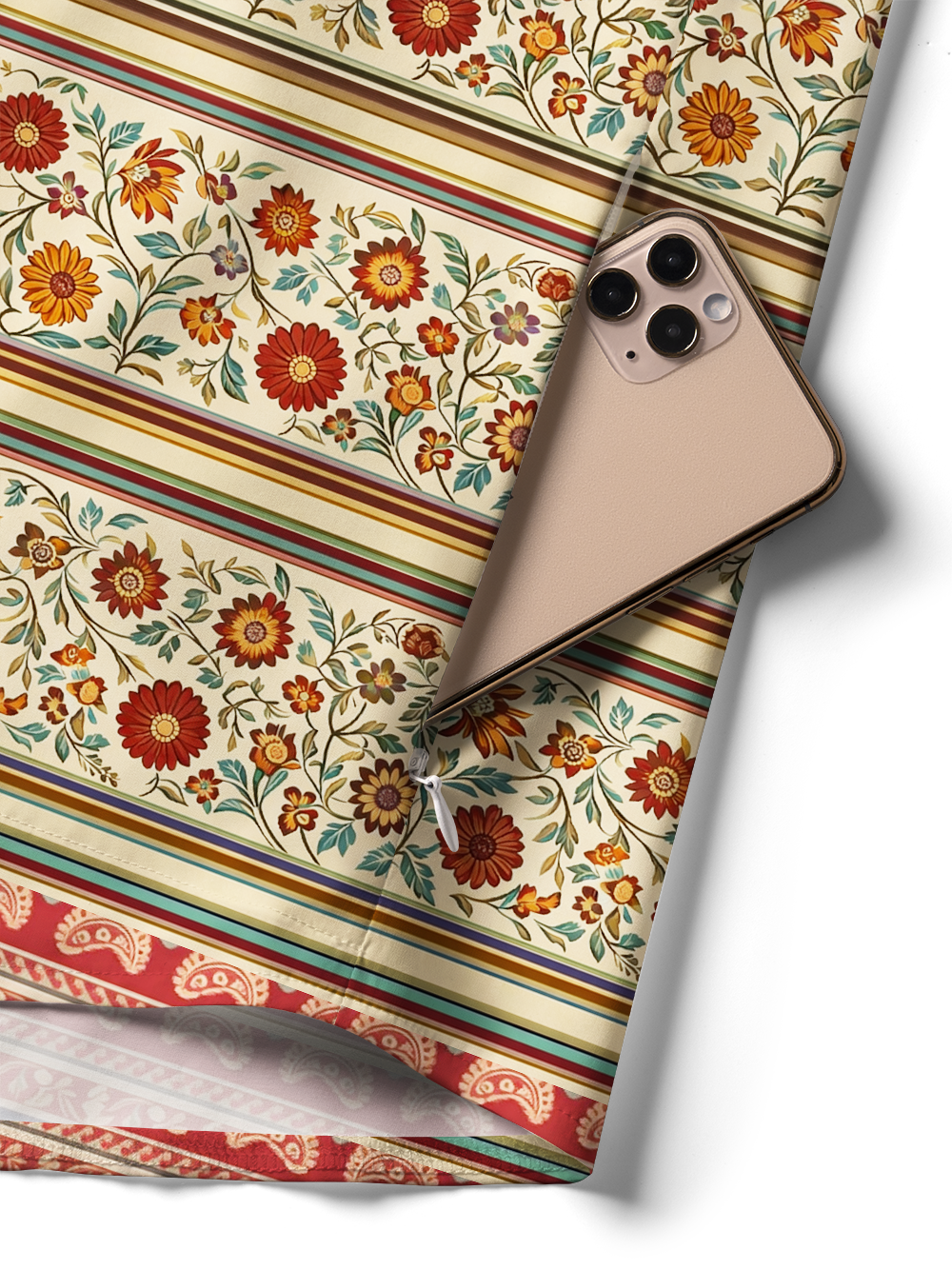 Orionride Red Daisies Zipper Pockets Ultra Lightweight Short Sleeves Women's Gravel Shirt