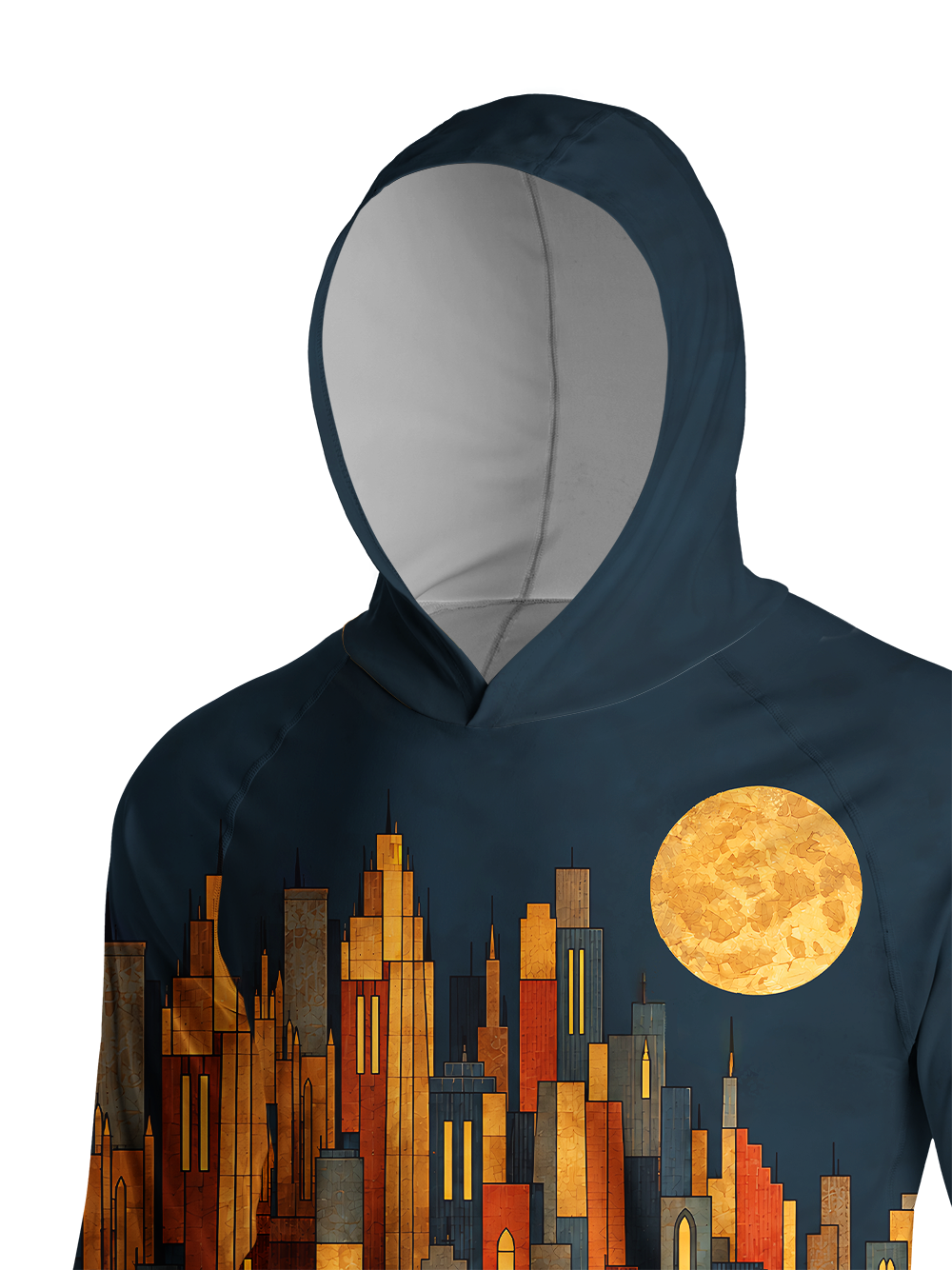 Orionride Urban Nocturne Ride Long Sleeve Cycling Hoodie Shirt