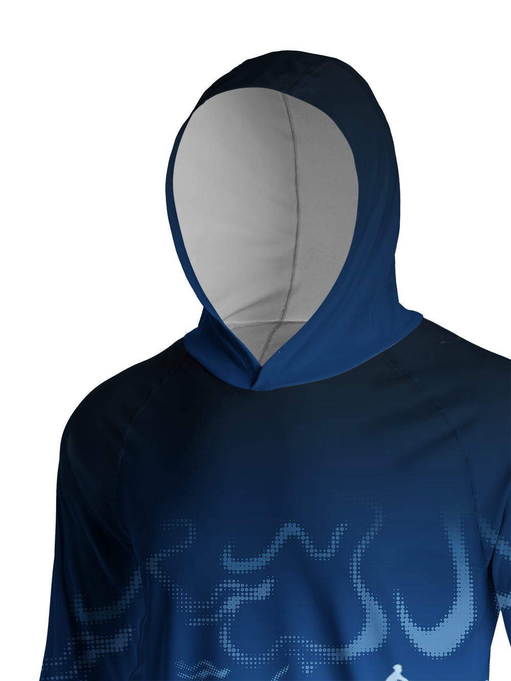 Orionride Virtual Contours Long Sleeve Cycling Hoodie Shirt