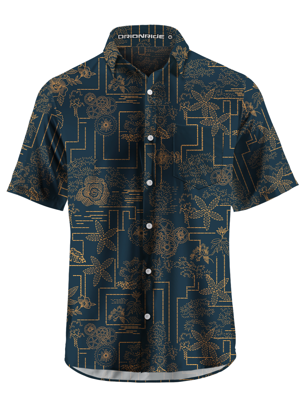 Orionride Copper Wire Garden Zipper Pockets Ultra Lightweight Short Sleeves Gravel Shirt