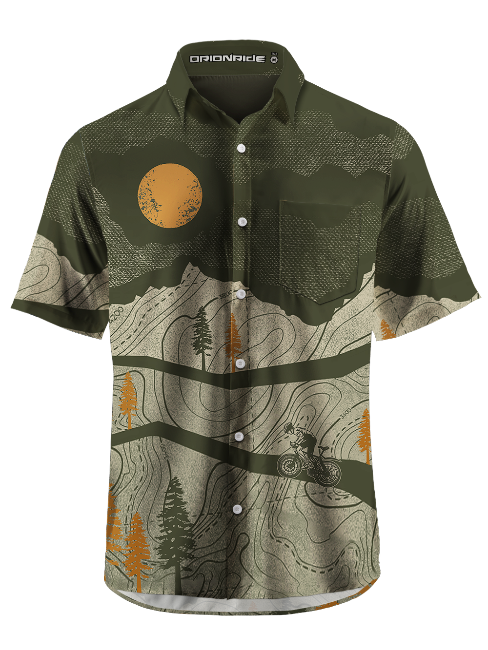 Orionride Under The Blazing Sun Zipper Pockets Ultra Lightweight Short Sleeves Gravel Shirt