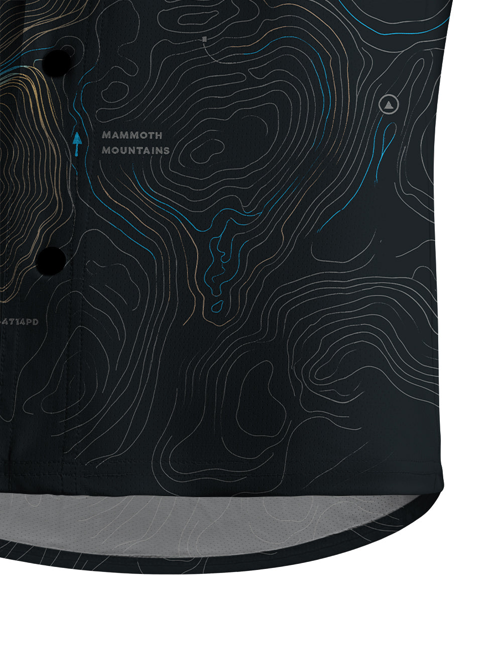 Orionride Panoramic Map Men's Stretchy Breathable Long Sleeve Gravel Shirt