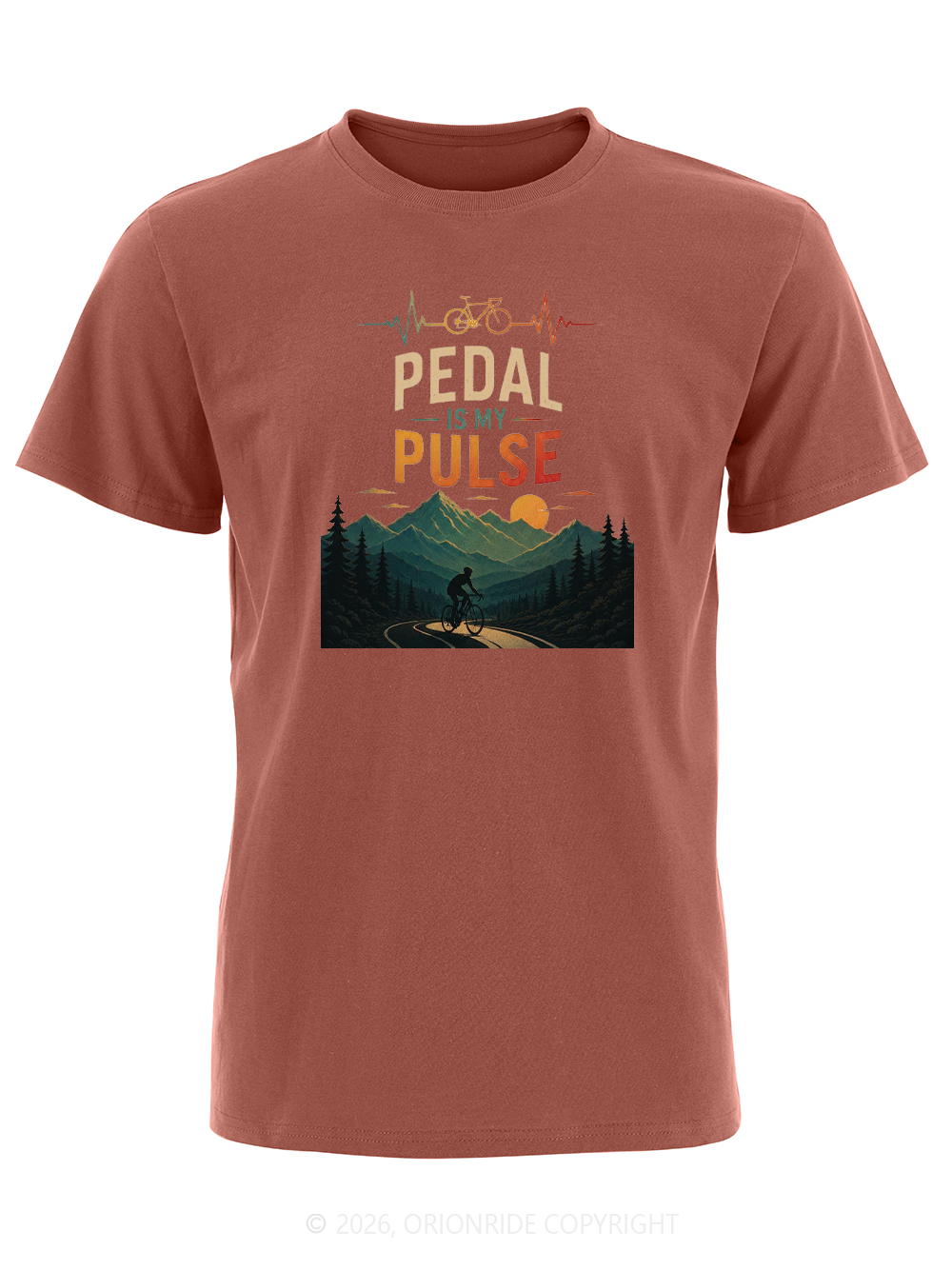 Orionride Pedal Is My Pulse Short Sleeves Bike T-Shirt