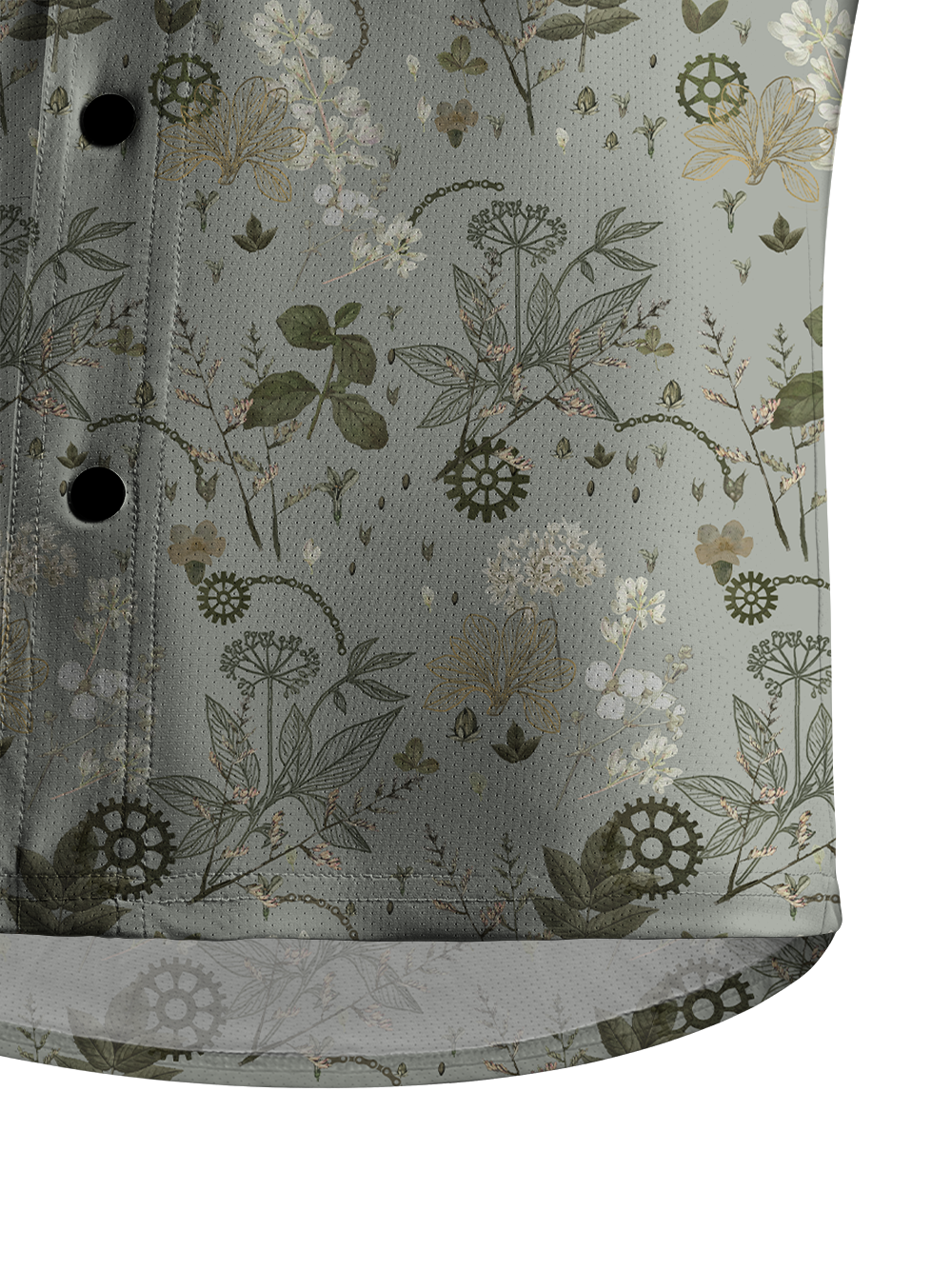 Orionride Withered Leaves Men's Stretchy Breathable Long Sleeve Gravel Shirt