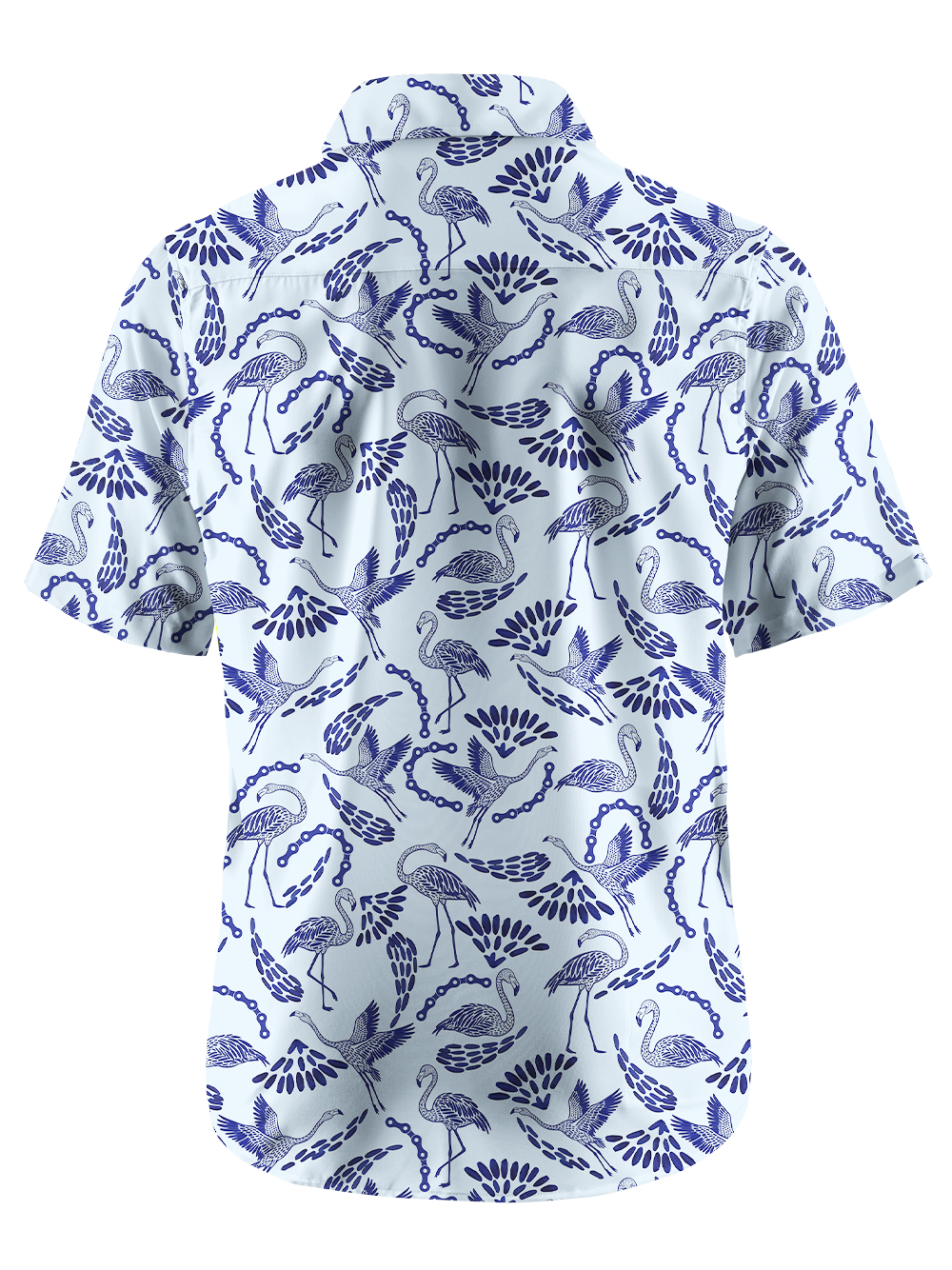 Orionride Flamingo Tail Feathers Zipper Pockets Ultra Lightweight Short Sleeves Gravel Shirt