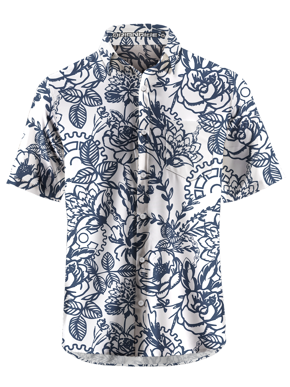 Orionride Sunshine Garden Zipper Pockets Ultra Lightweight Short Sleeves Gravel Shirt