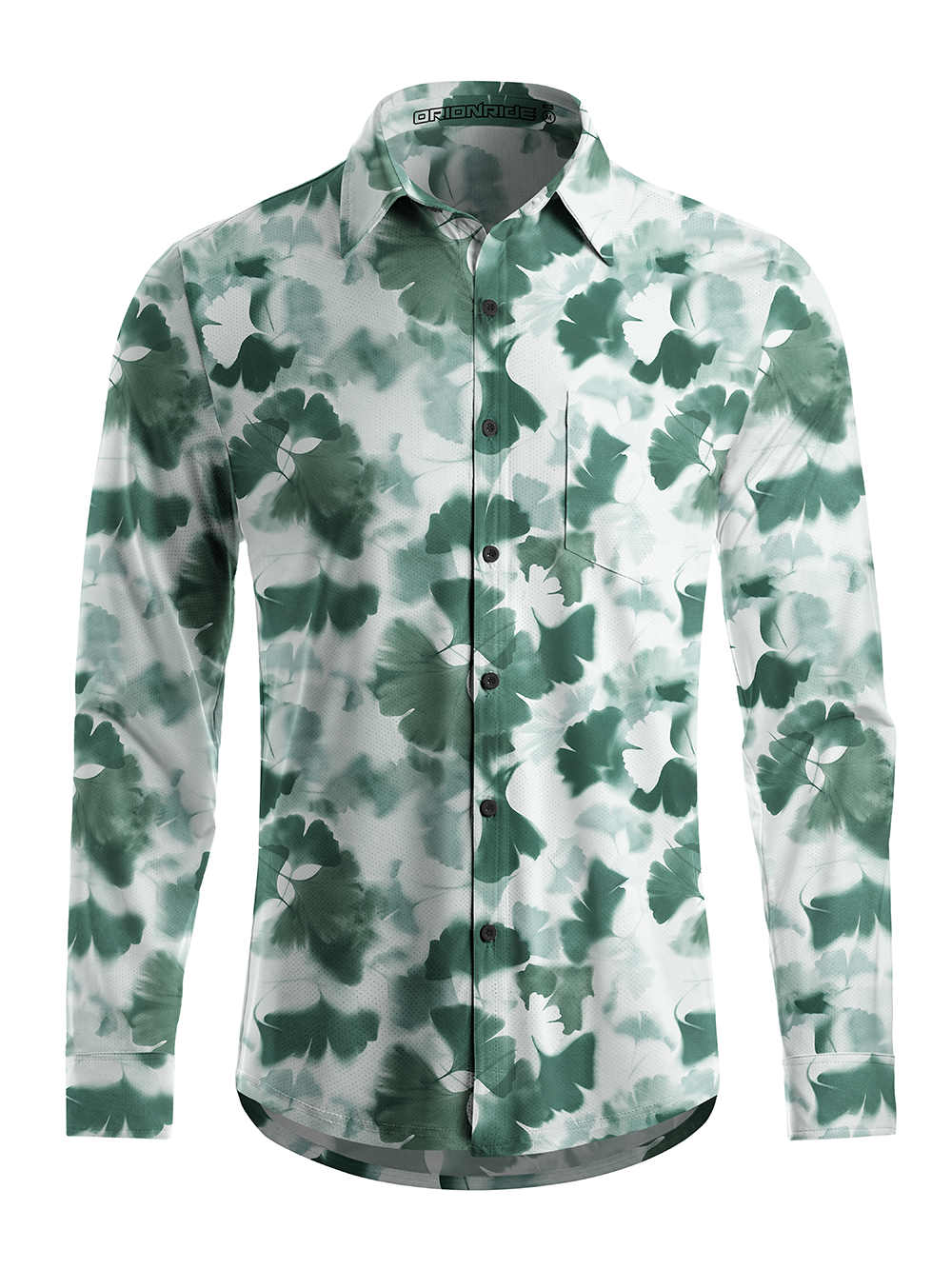 Orionride Ink Wash Men's Stretchy Breathable Long Sleeve Gravel Shirt