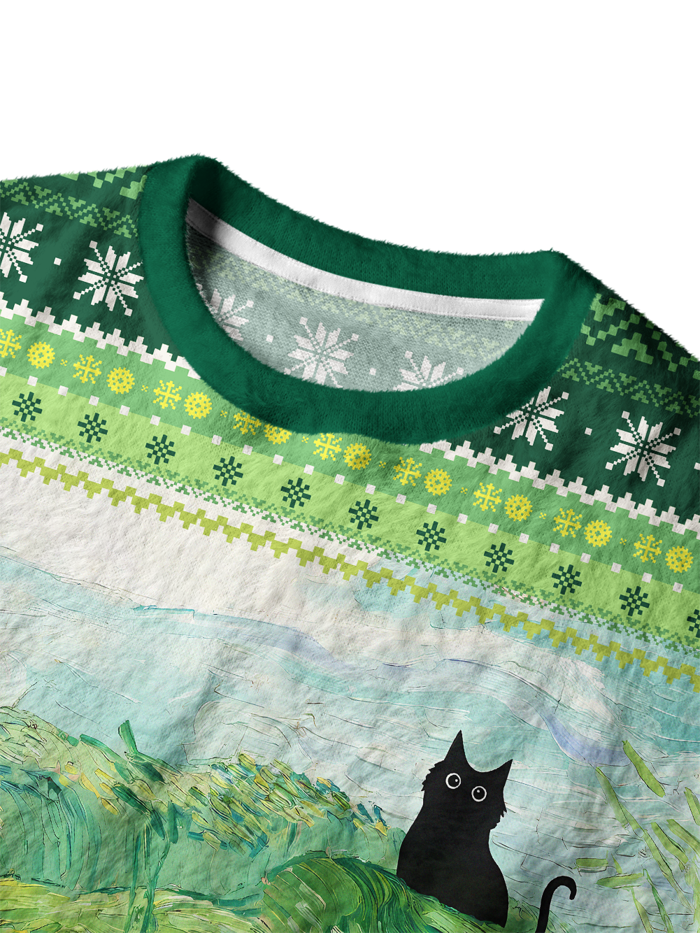 Orionride Cat On The Grass Men's Sweaters