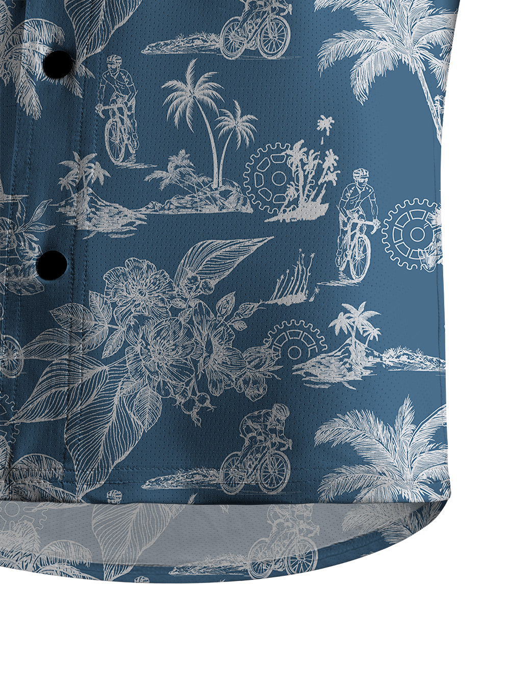 Orionride Passionate Island Men's Stretchy Breathable Long Sleeve Gravel Shirt