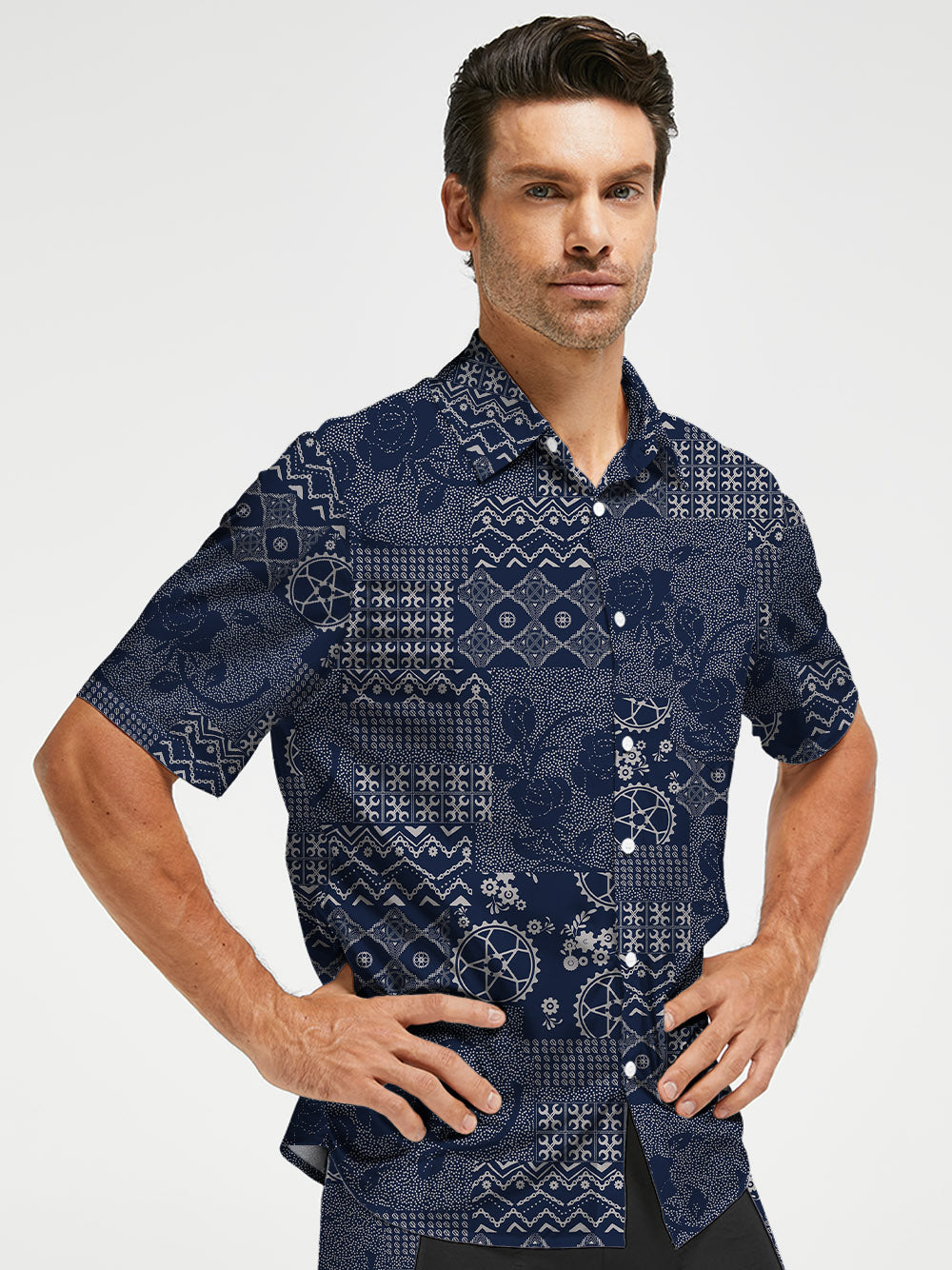 Orionride Rose Story Zipper Pockets Ultra Lightweight Short Sleeves Gravel Shirt