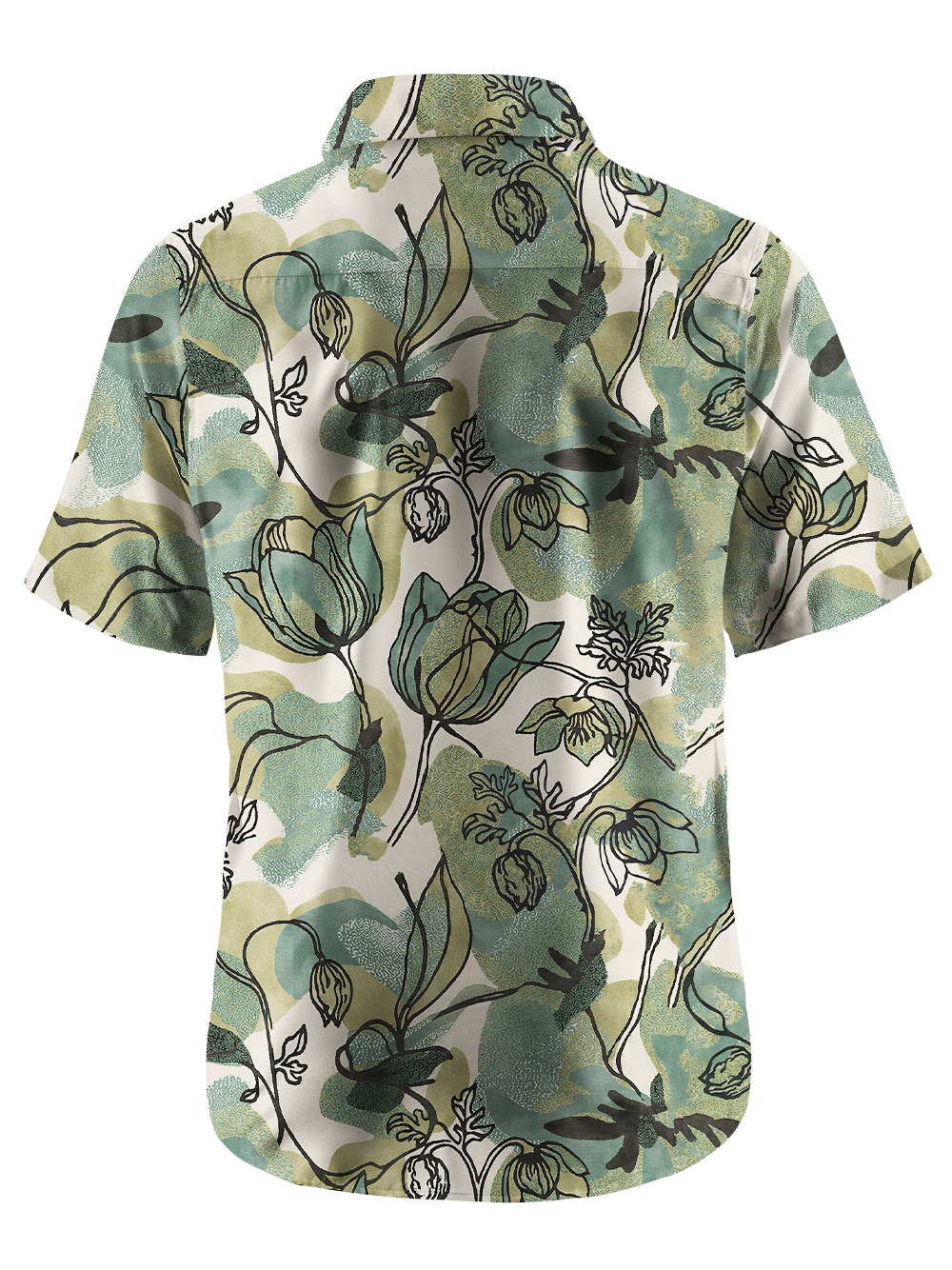 Orionride Boho Bloom Zipper Pockets Ultra Lightweight Short Sleeves Gravel Shirt