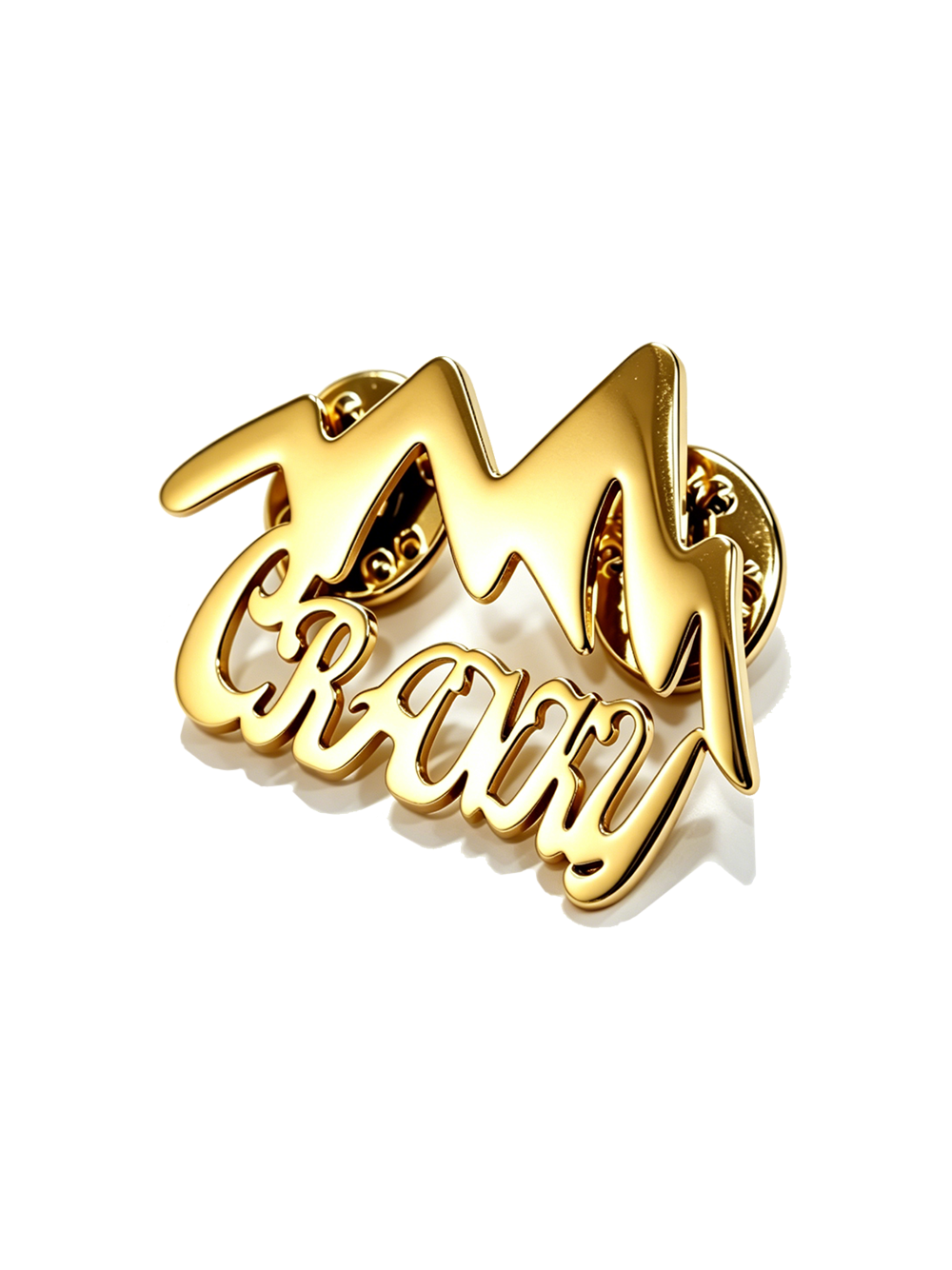 Orionride Stainless Steel Peak Brooch "Cranky"