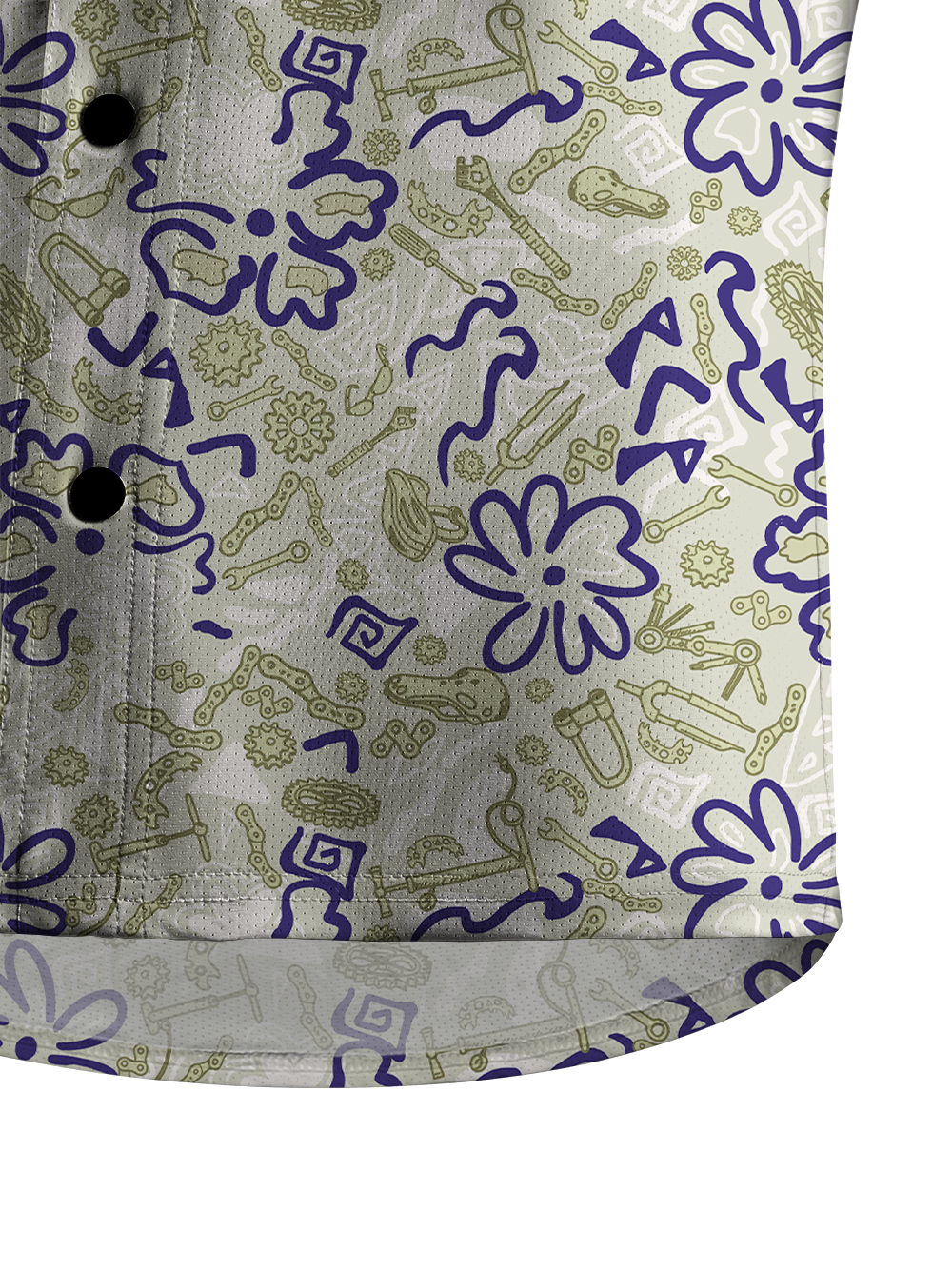 Orionride Deformed Parts Men's Stretchy Breathable Long Sleeve Gravel Shirt