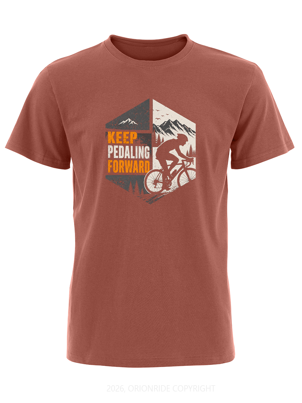 Orionride Keep Pedaling Forward Short Sleeves Bike T-Shirt