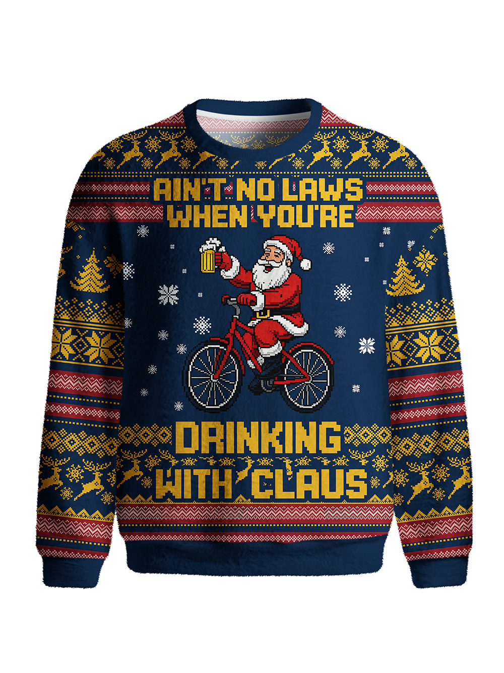 Orionride Drinking With Claus Men's Sweaters