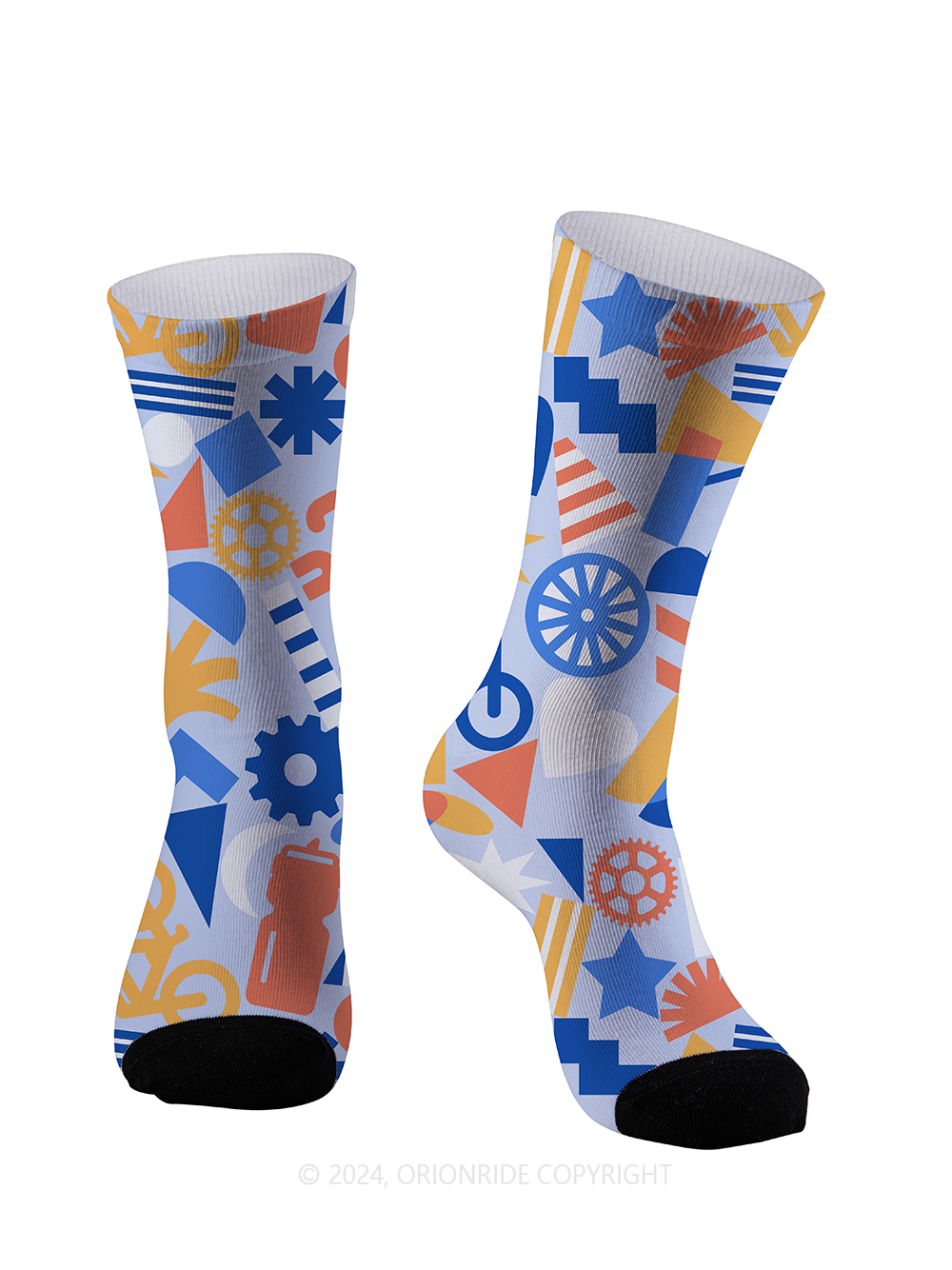 Orionride Color Geometry Cycling Socks