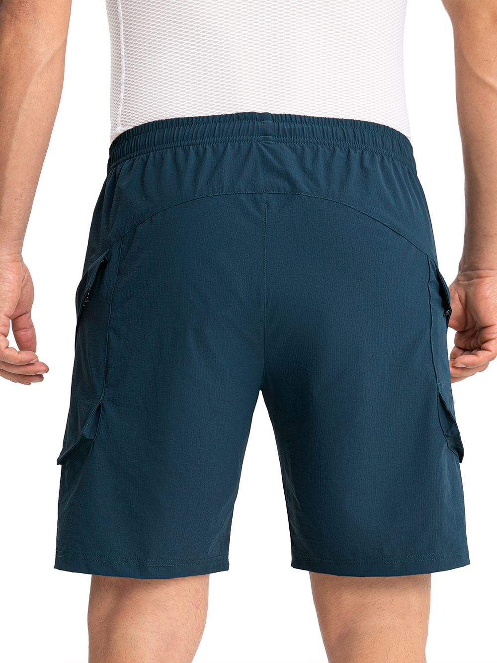 Orionride 2-in-1 Padded Bike Shorts Loose Fit Water-Resistant Bottle Green