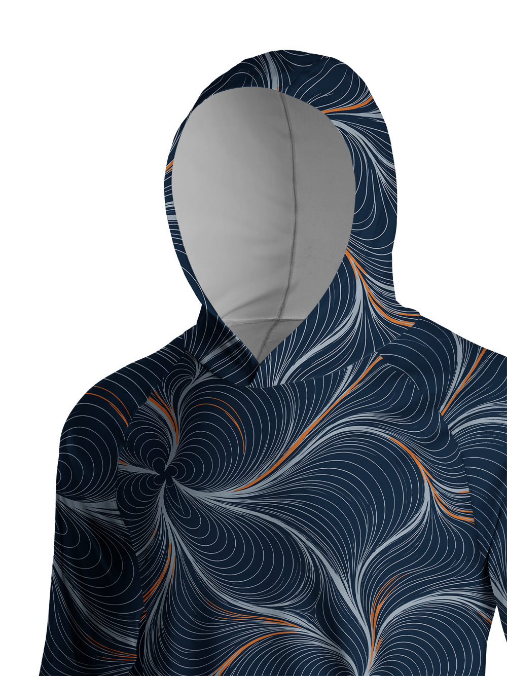 Orionride Kinetic Vortex Long Sleeve Cycling Hoodie Shirt