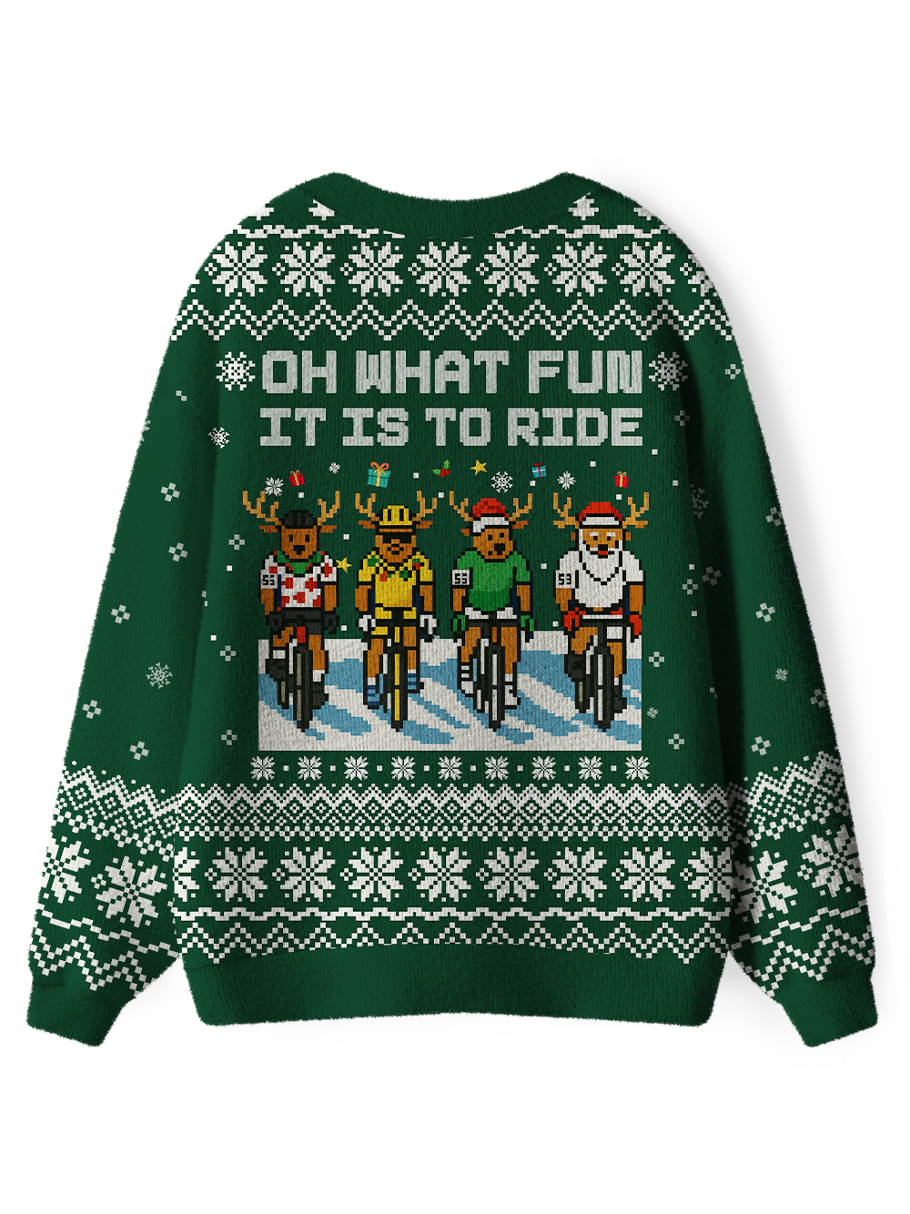 Orionride Christmas Reindeer Men's Cardigan Knit Sweaters