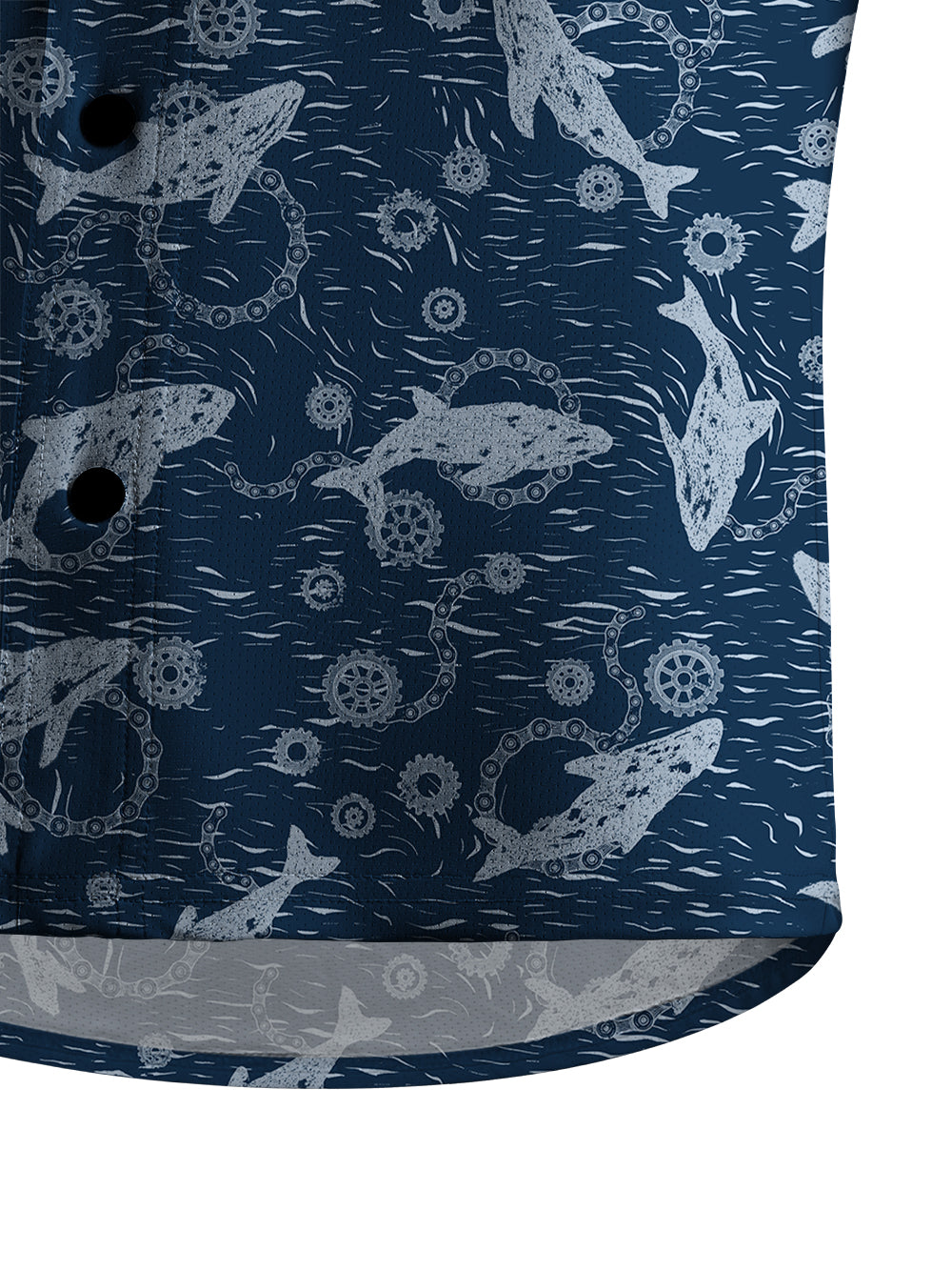 Orionride Dolphin Game Men's Stretchy Breathable Long Sleeve Gravel Shirt