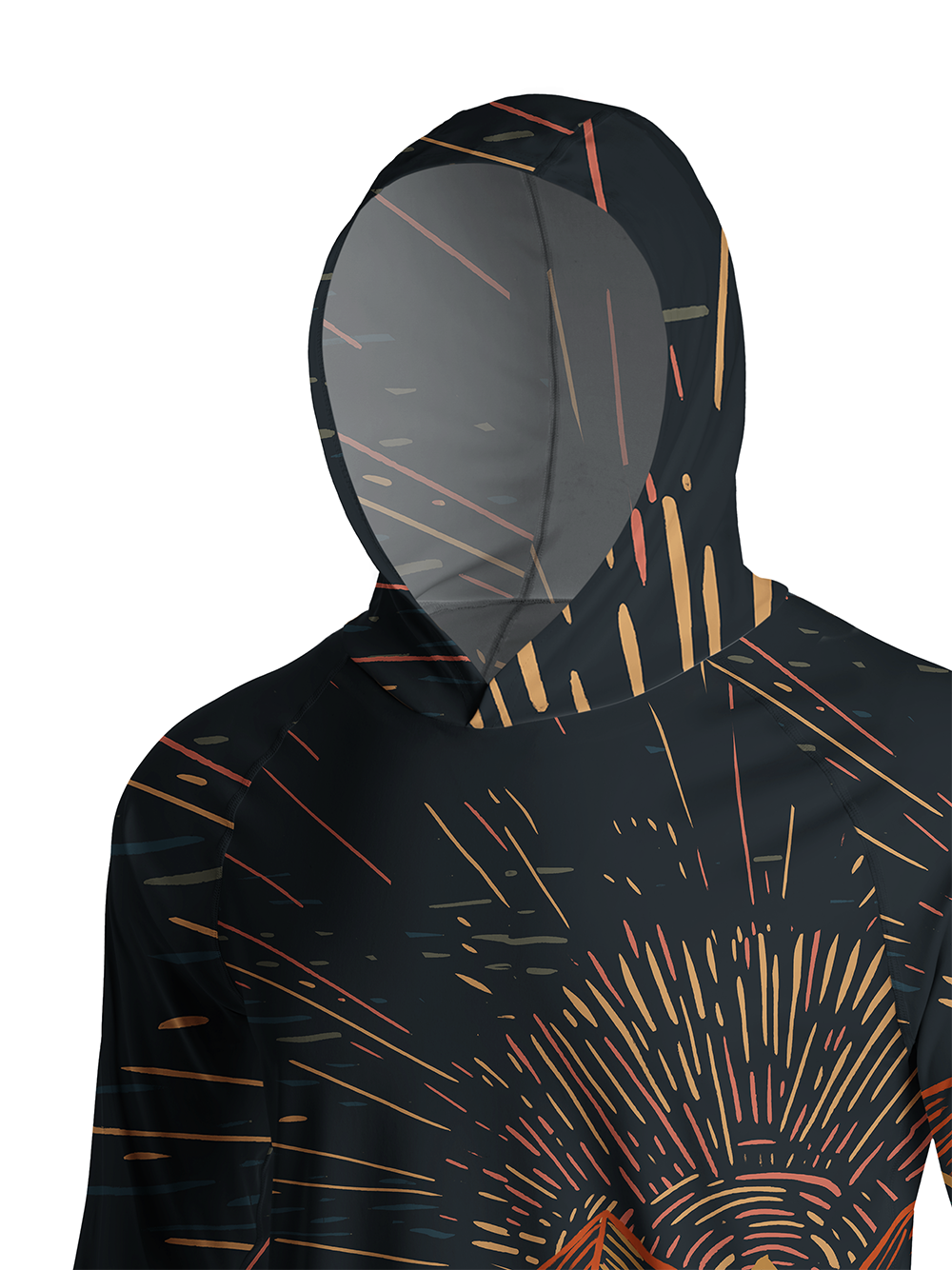 Orionride Sunrise Light Long Sleeve Cycling Hoodie Shirt