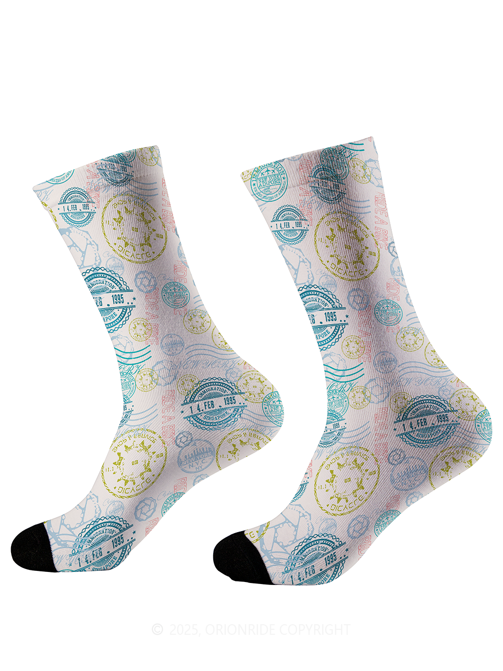 Orionride Color Stamp Cycling Socks