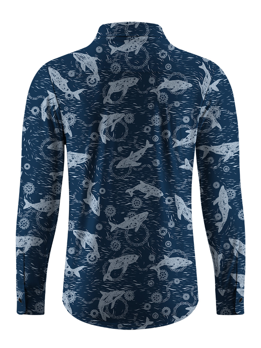 Orionride Dolphin Game Men's Stretchy Breathable Long Sleeve Gravel Shirt