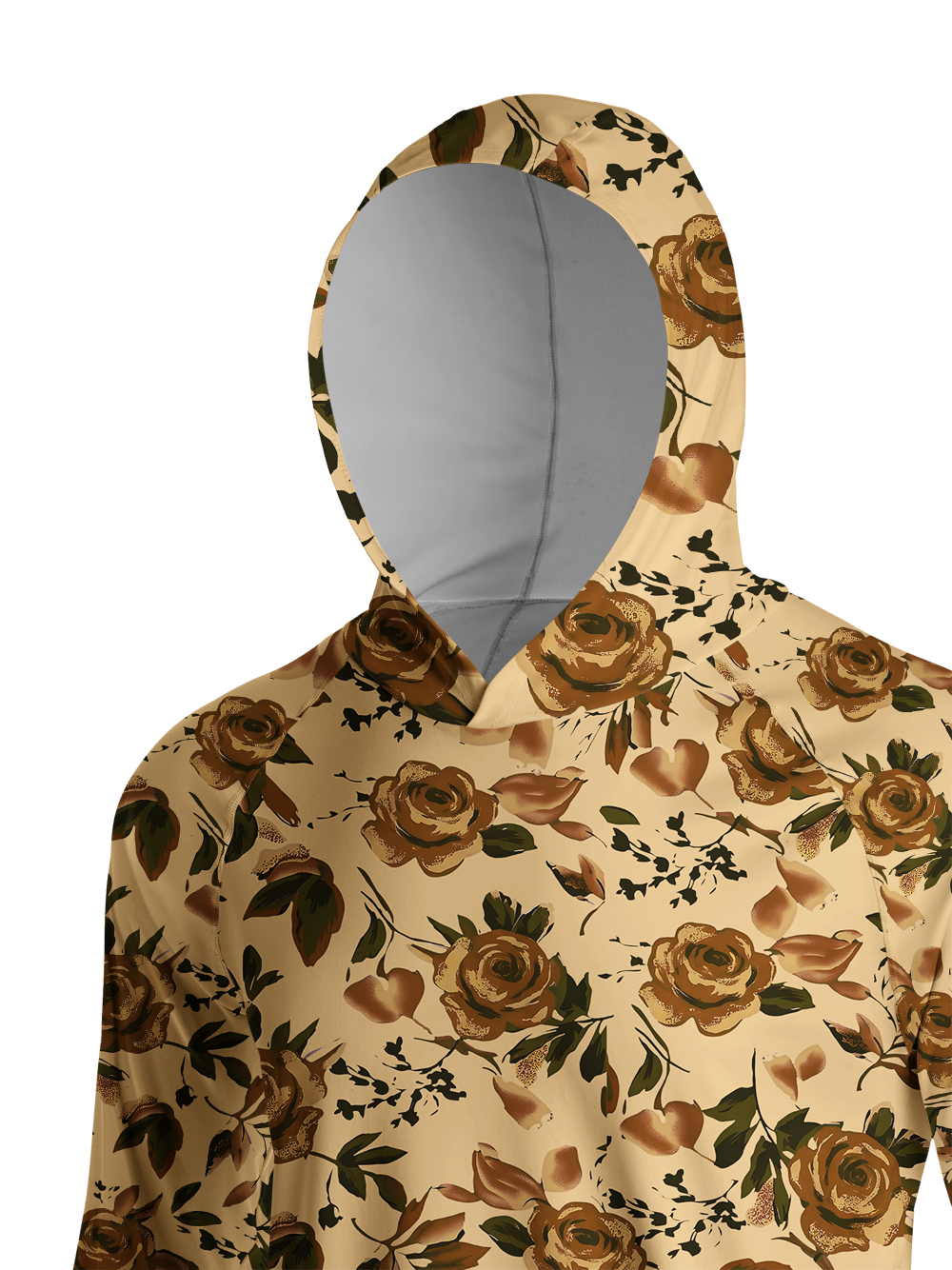 Orionride Midnight Roses Long Sleeve Cycling Hoodie Shirt