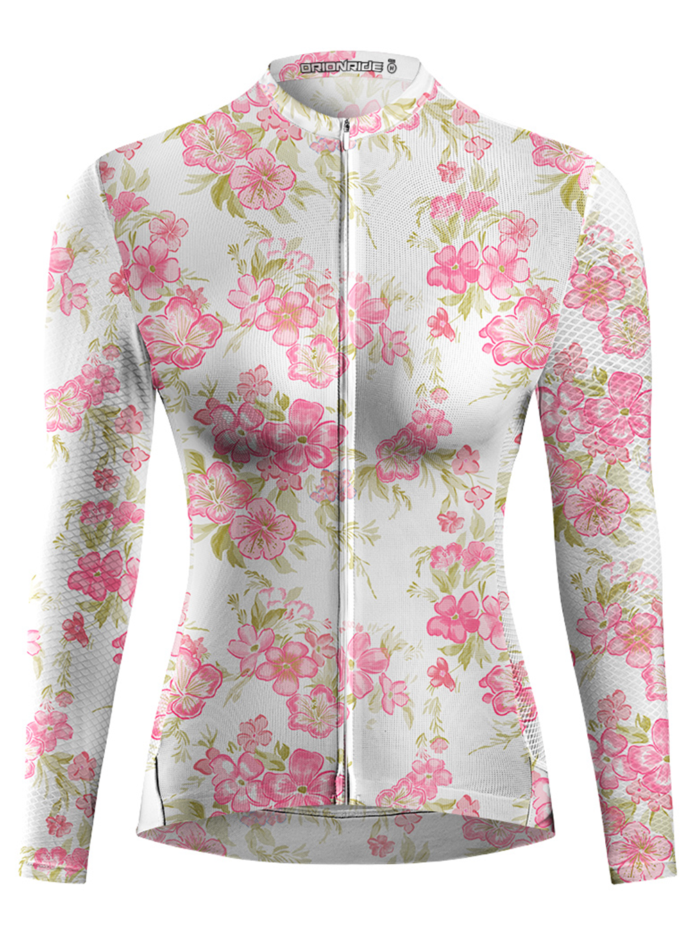 Orionride Fragrant Peach Blossoms Women's Long Sleeve Cycling Jersey