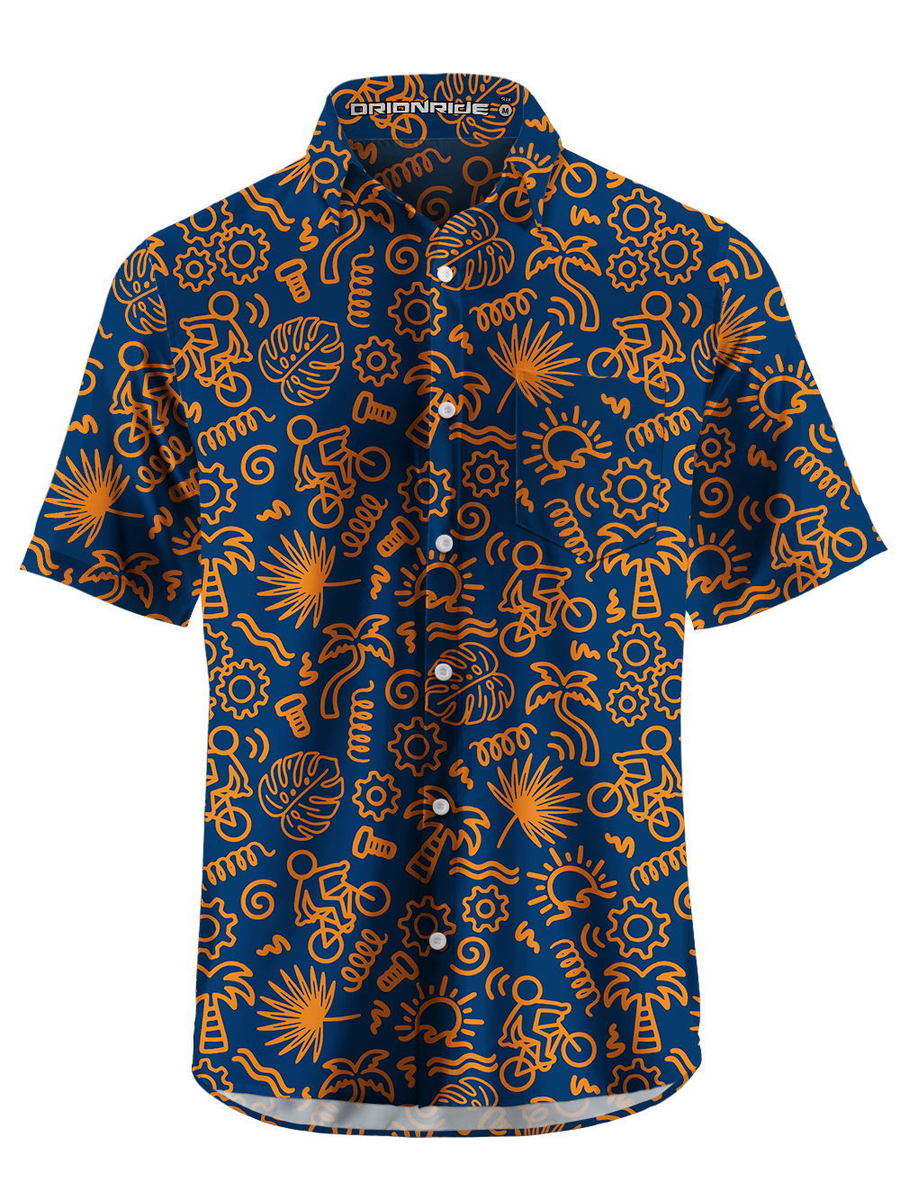 Orionride Go On Vacation Zipper Pockets Ultra Lightweight Short Sleeves Gravel Shirt