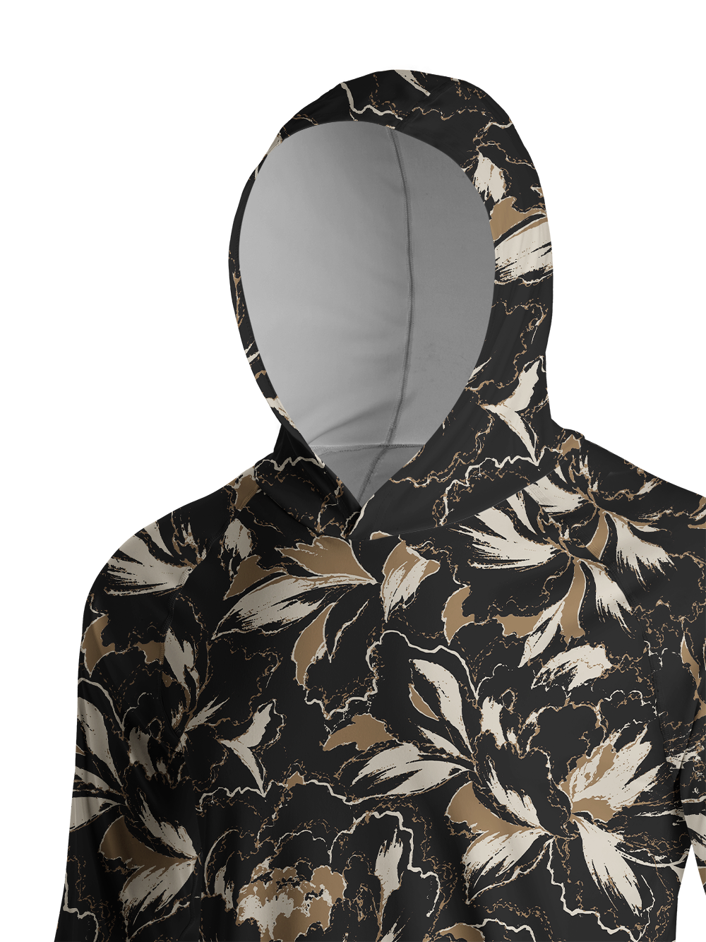 Orionride Ethereal Peony Long Sleeve Cycling Hoodie Shirt