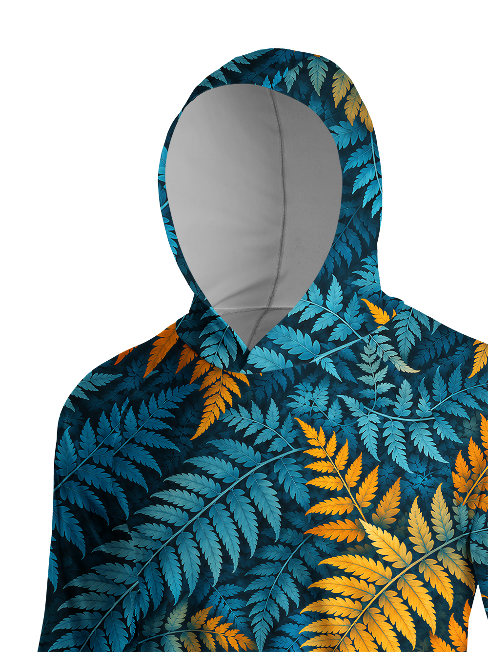 Orionride Botanical Rhythm Ride Long Sleeve Cycling Hoodie Shirt