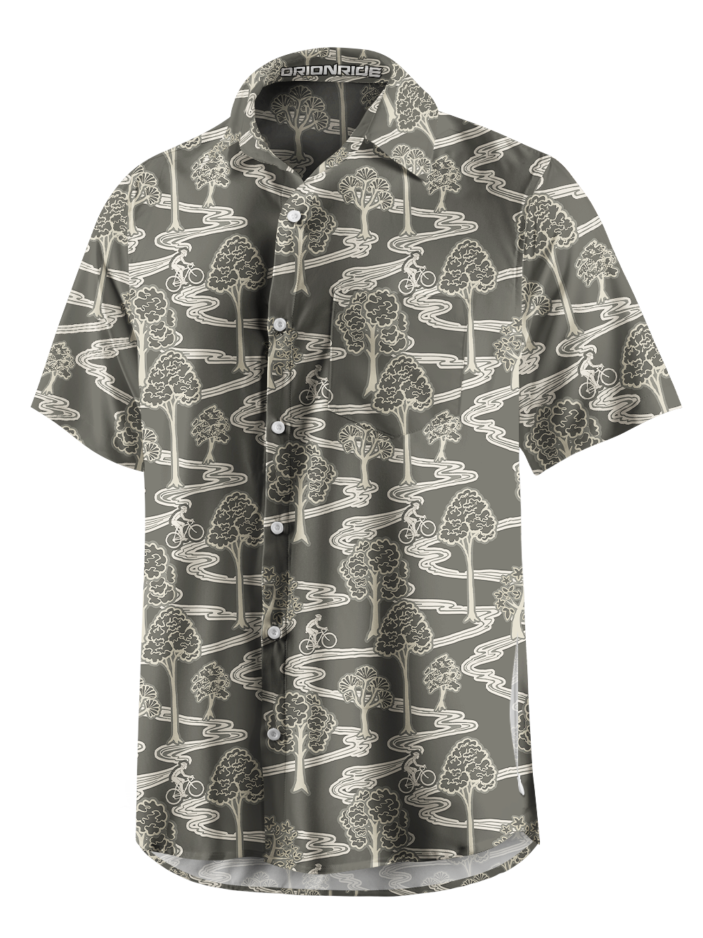 Orionride Winding Path Zipper Pockets Ultra Lightweight Short Sleeves Gravel Shirt