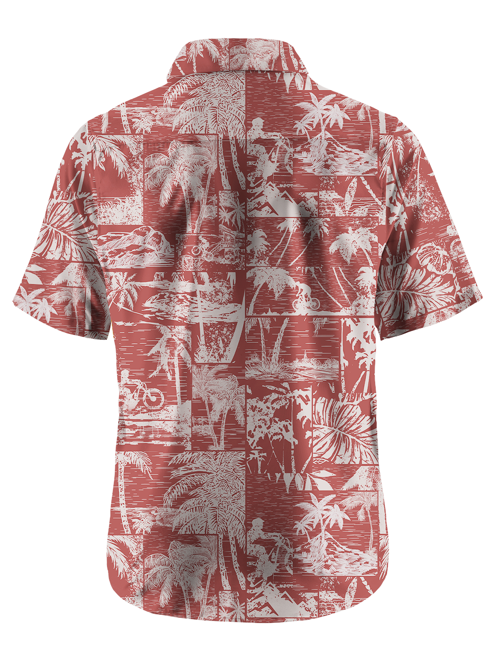 Orionride Island Memories Zipper Pockets Ultra Lightweight Short Sleeves Gravel Shirt