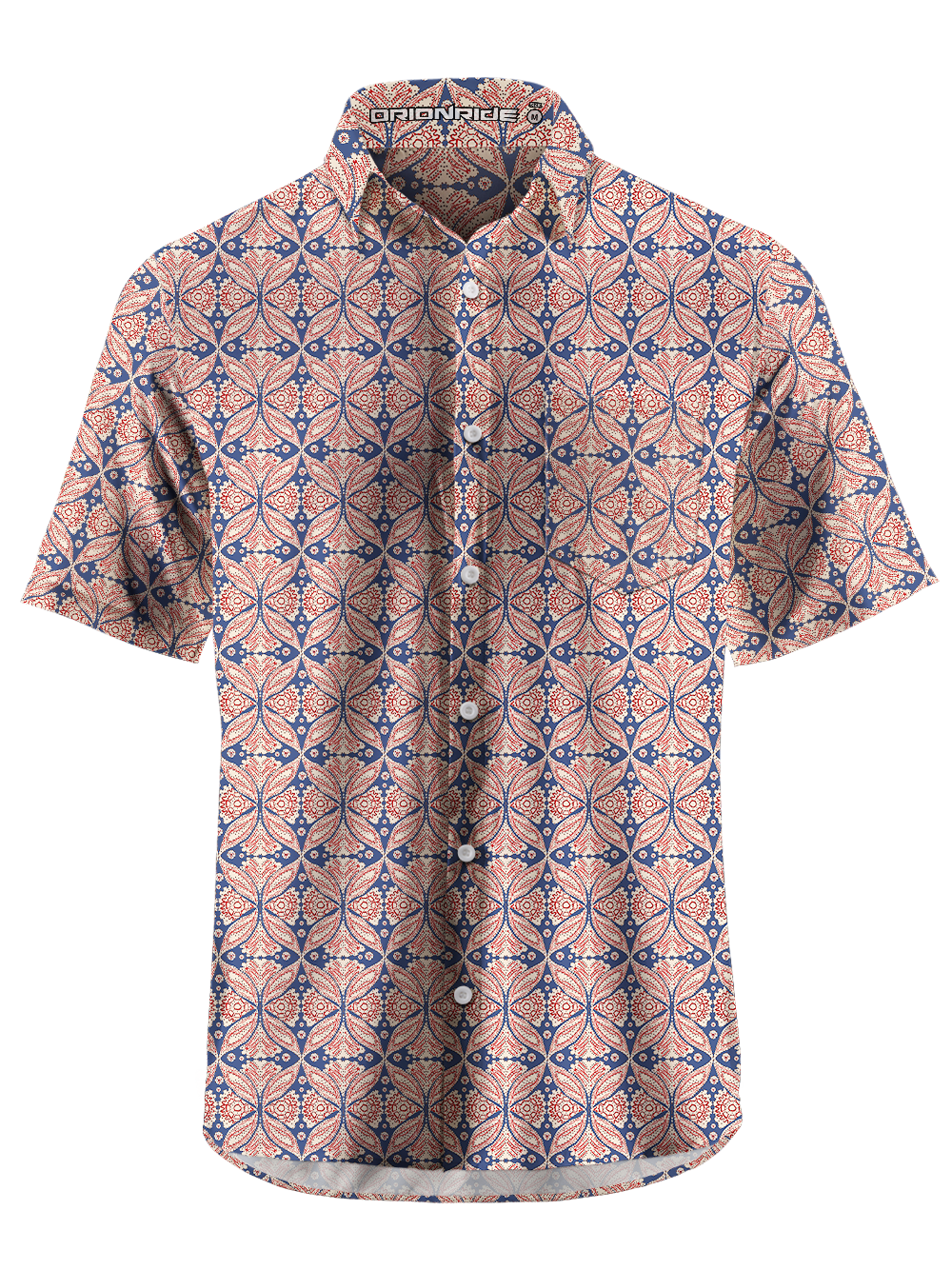 Orionride Gear Kaleidoscope Zipper Pockets Ultra Lightweight Short Sleeves Gravel Shirt