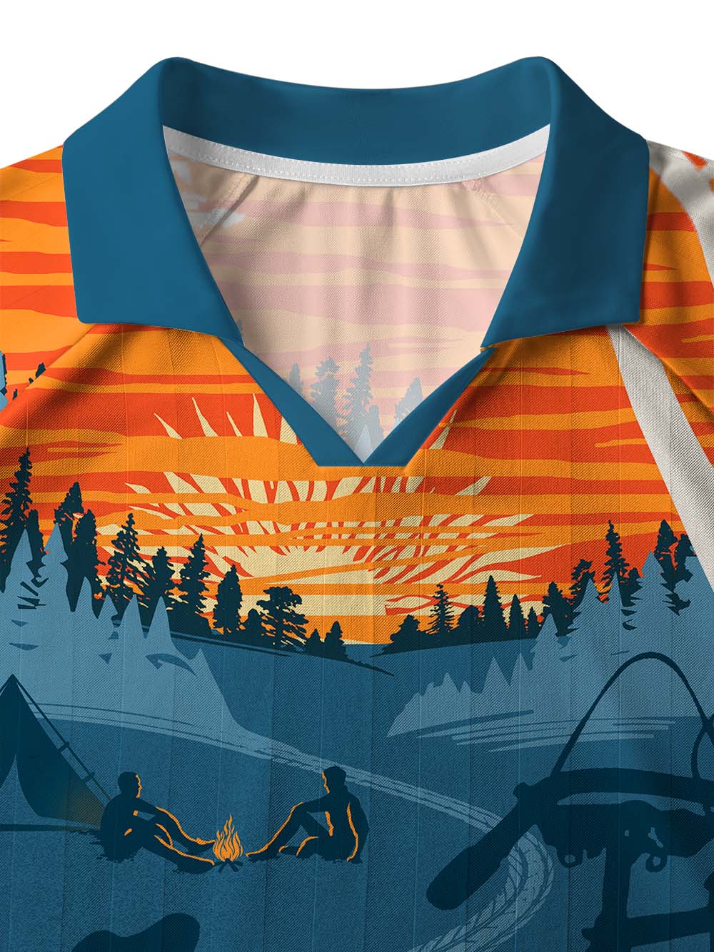 Orionride Sunset Camping Collar Mesh Jersey