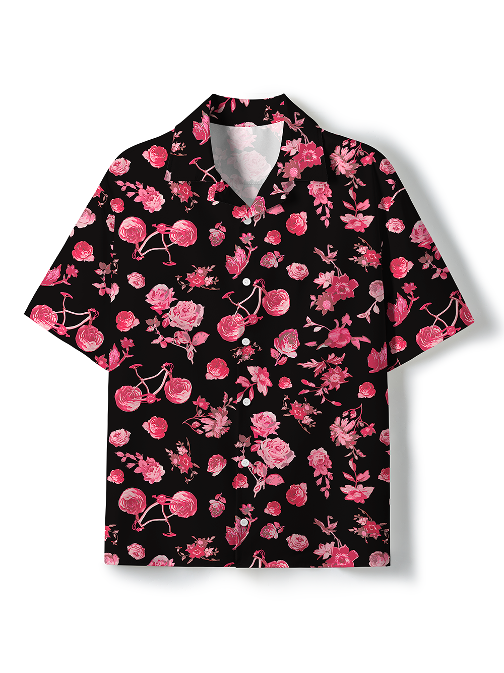 Orionride Romantic Trip Short Sleeves Cuban Collar Hawaiian shirt