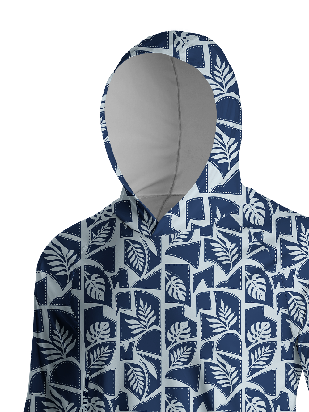 Orionride Botanical Deco Long Sleeve Cycling Hoodie Shirt