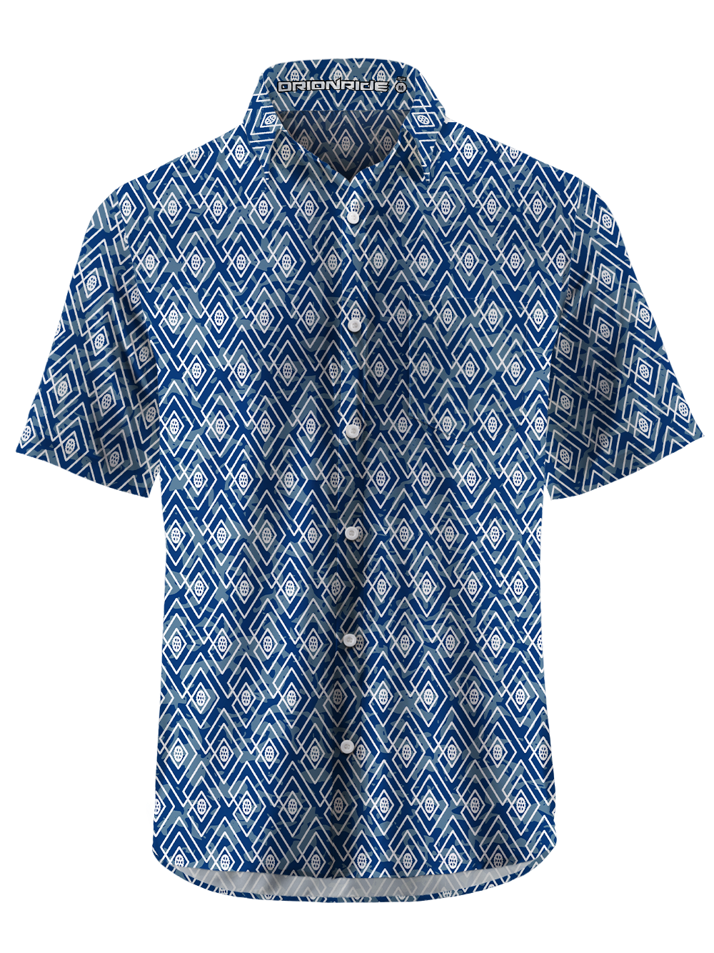 Orionride Diamond Grid Gear Zipper Pockets Ultra Lightweight Short Sleeves Gravel Shirt