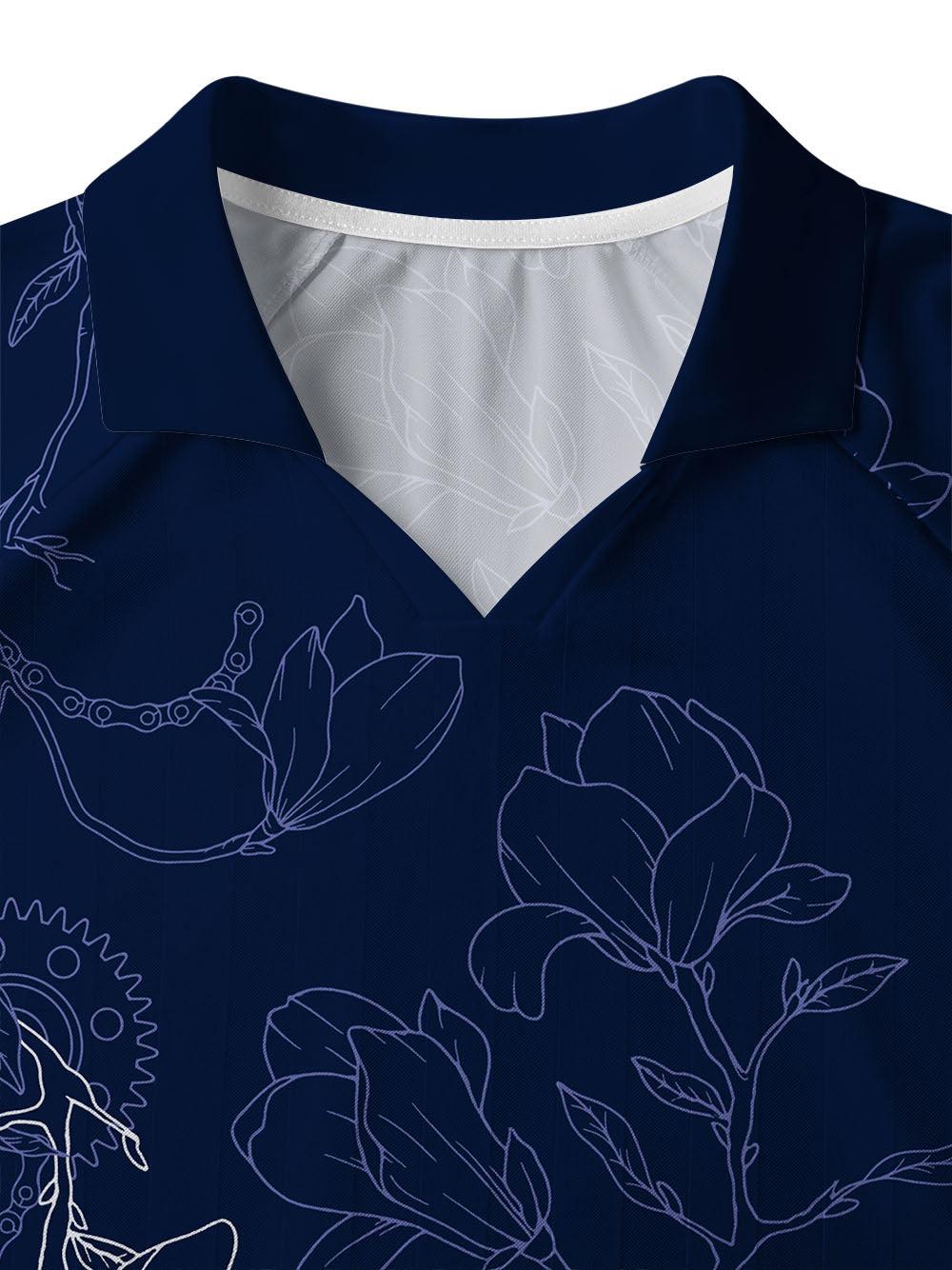 Orionride Gear Hibiscus Flower Collar Mesh Jersey