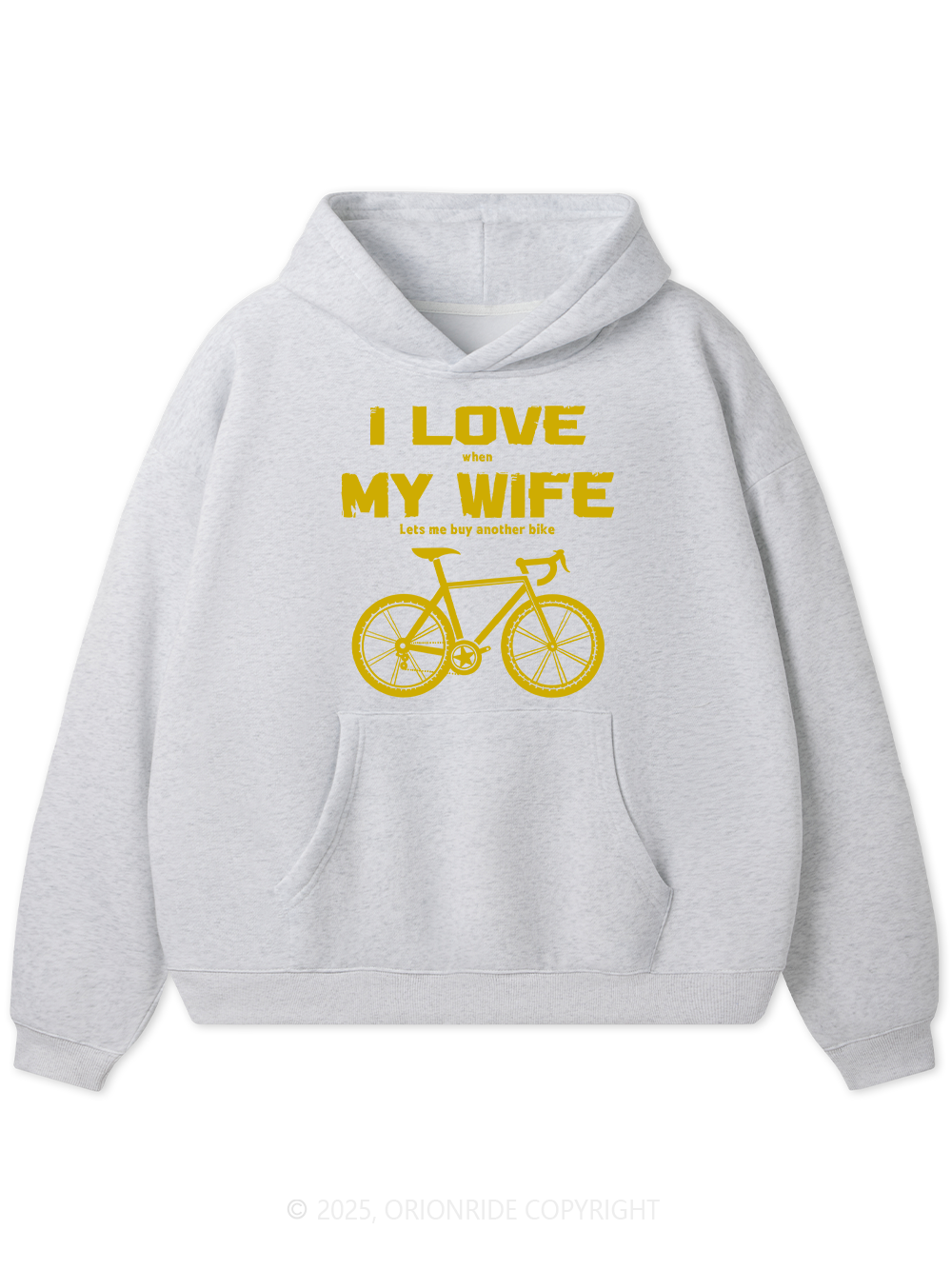 Orionride I Love My Wife Fleece Hoodie