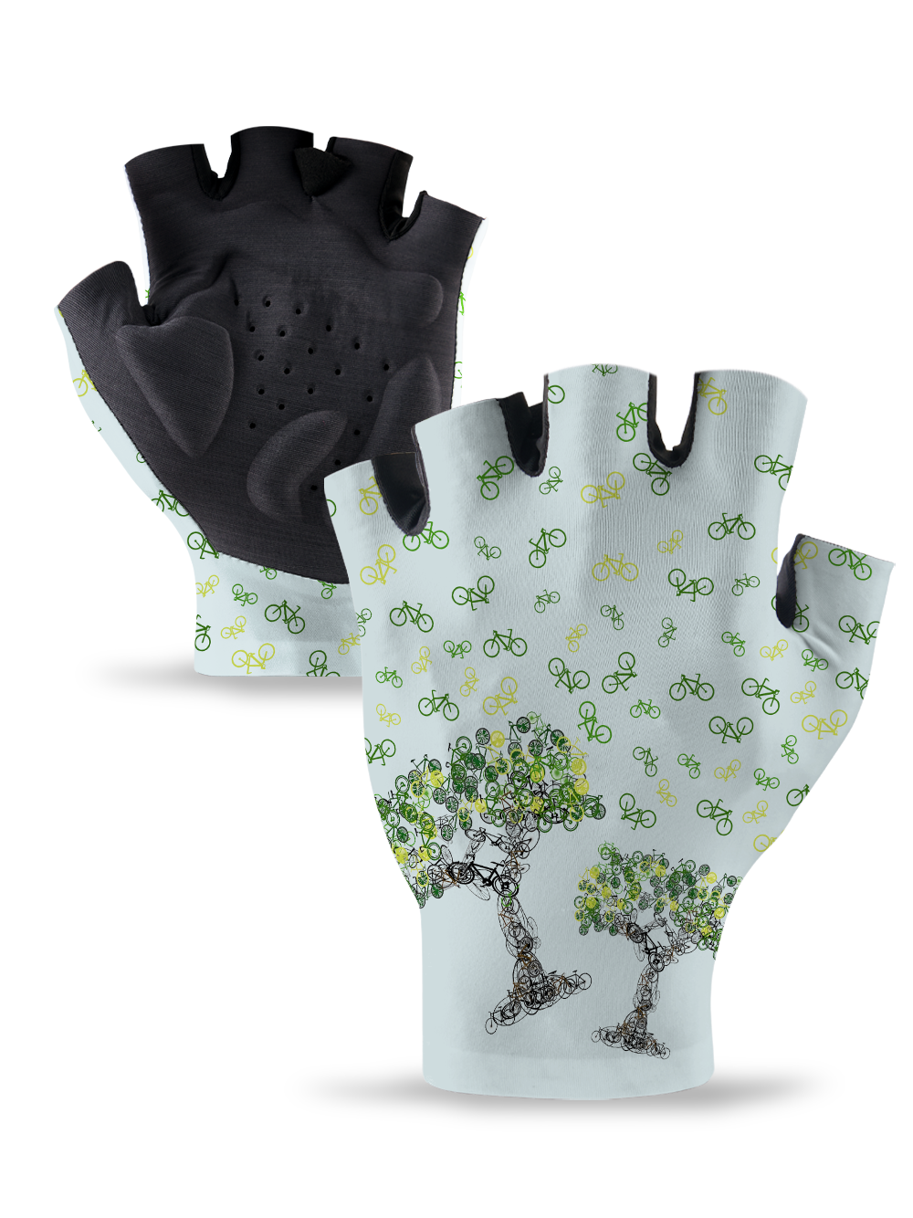 Orionride Bicycle Tree Art Cycling Gloves