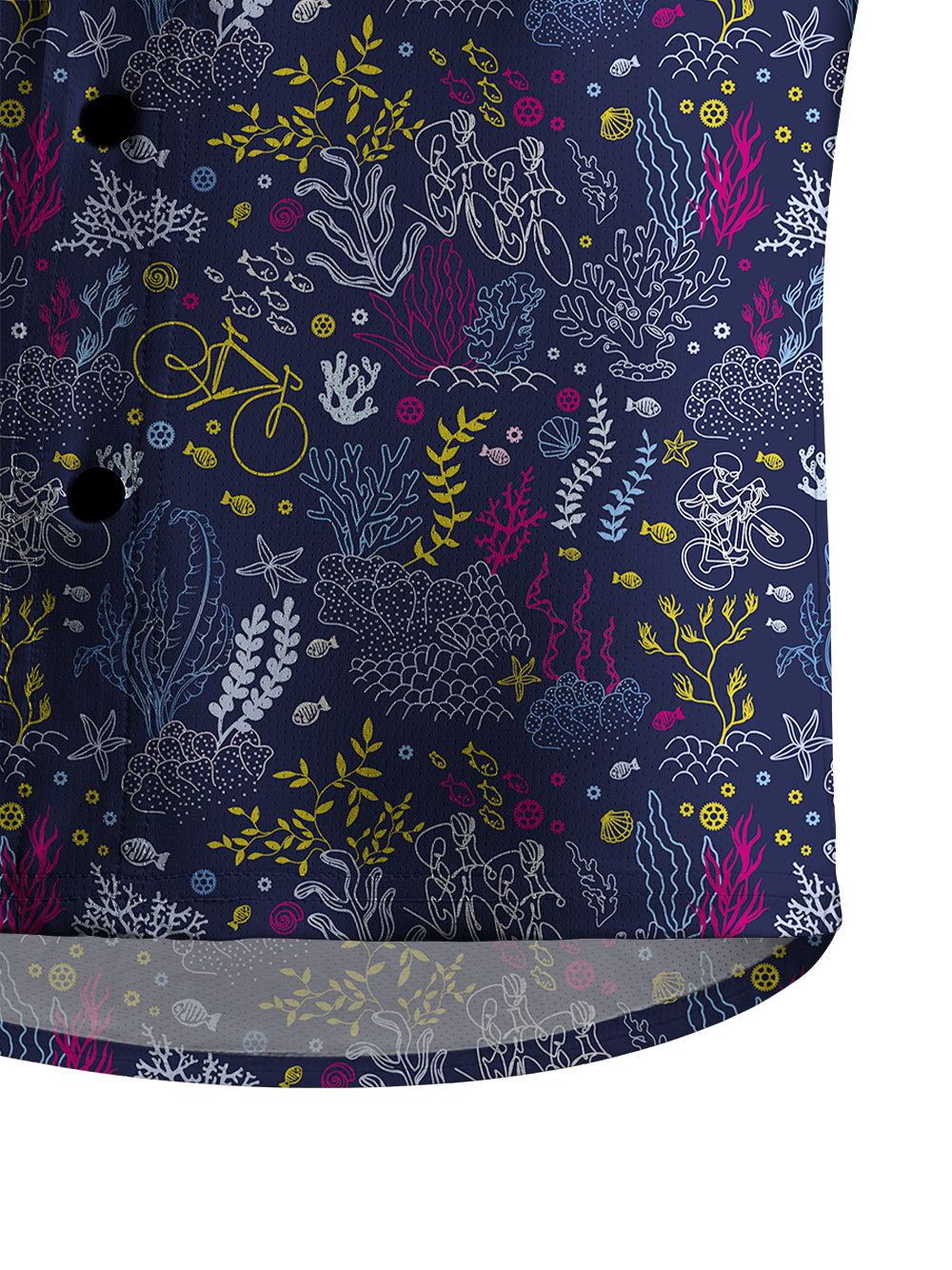 Orionride Coral Bike Men's Stretchy Breathable Long Sleeve Gravel Shirt