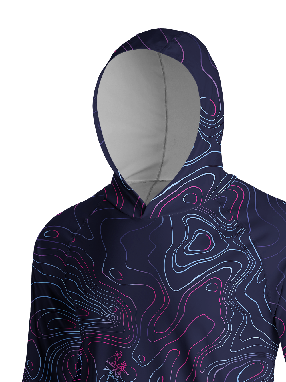 Orionride Contour Ride Long Sleeve Cycling Hoodie Shirt