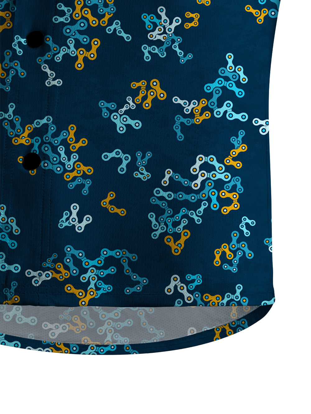 Orionride Interwoven Chains Men's Stretchy Breathable Long Sleeve Gravel Shirt