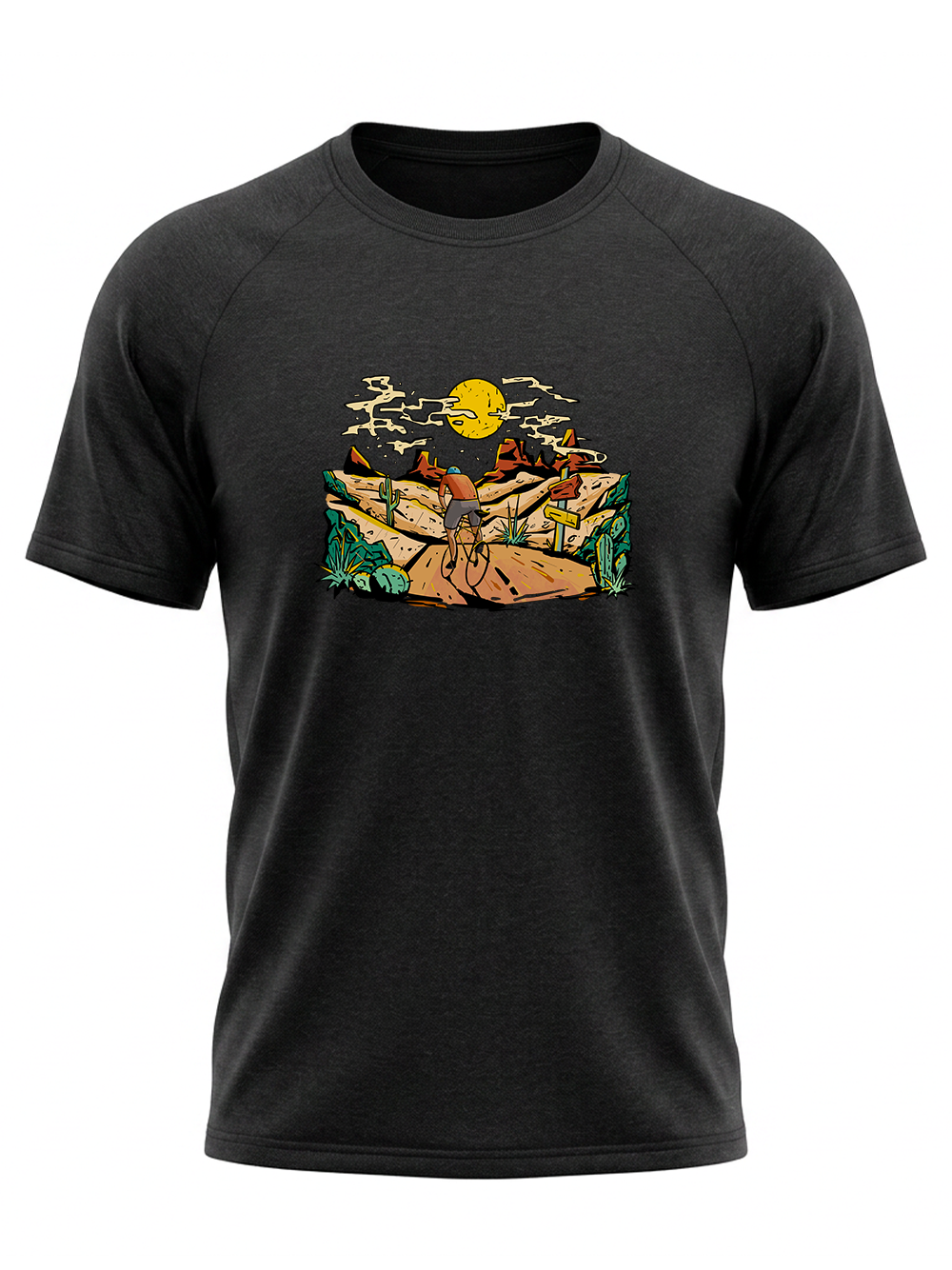 Orionride Sunset Desert Short Sleeves Quick-Dry Training T-Shirt