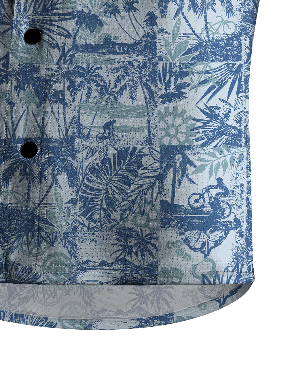 Orionride Beach Vacation Men's Stretchy Breathable Long Sleeve Gravel Shirt