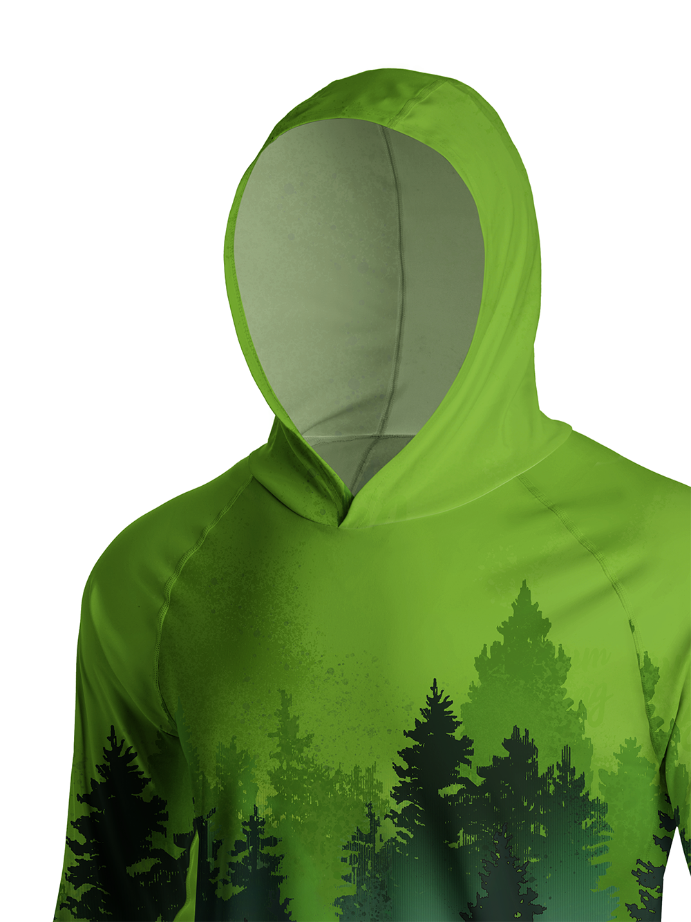 Orionride Explore The Forest Long Sleeve Cycling Hoodie Shirt